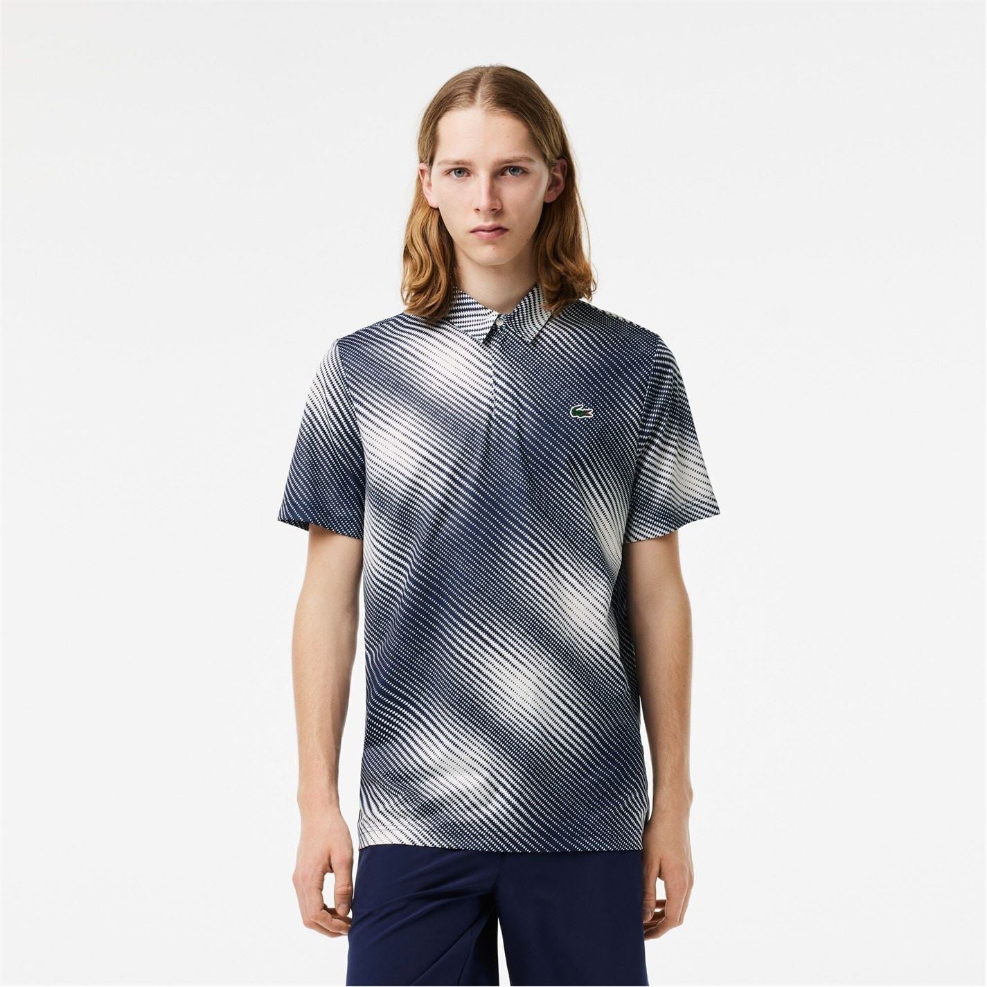 Lacoste Regular Fit Crocodile Print Polo Shirt