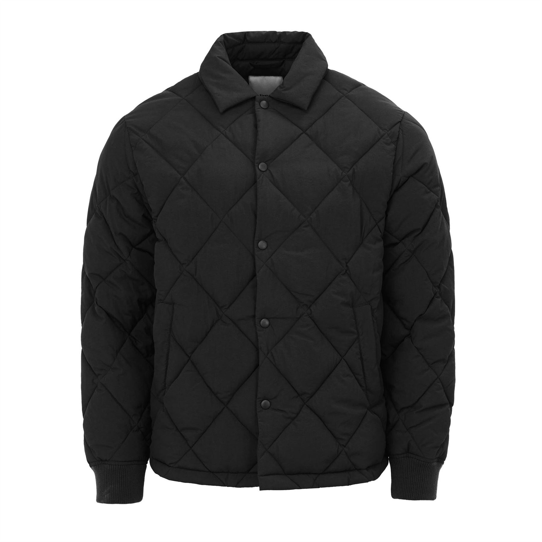 Firetrap Button Down Shirt Collar Long Sleeve Puffer Jacket