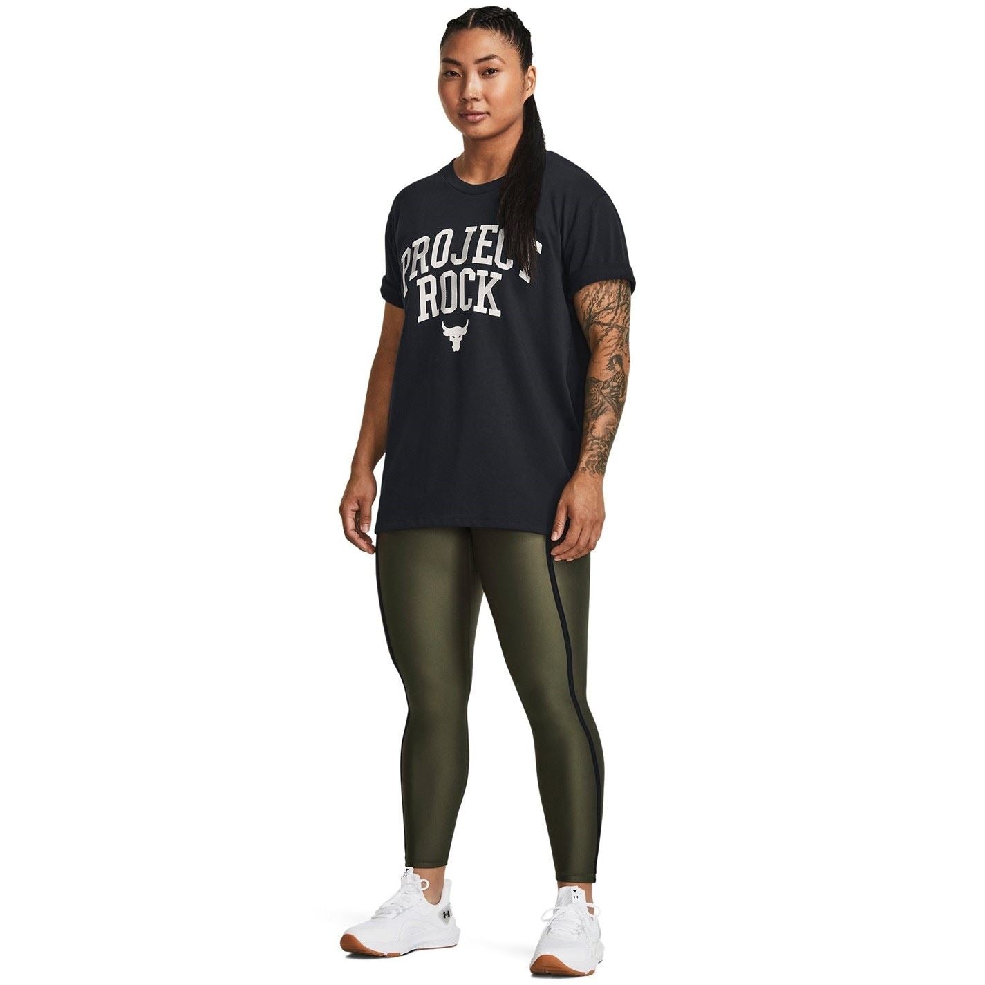Under Armour Womens Project Rock Heavyweight Campus T-Shirt