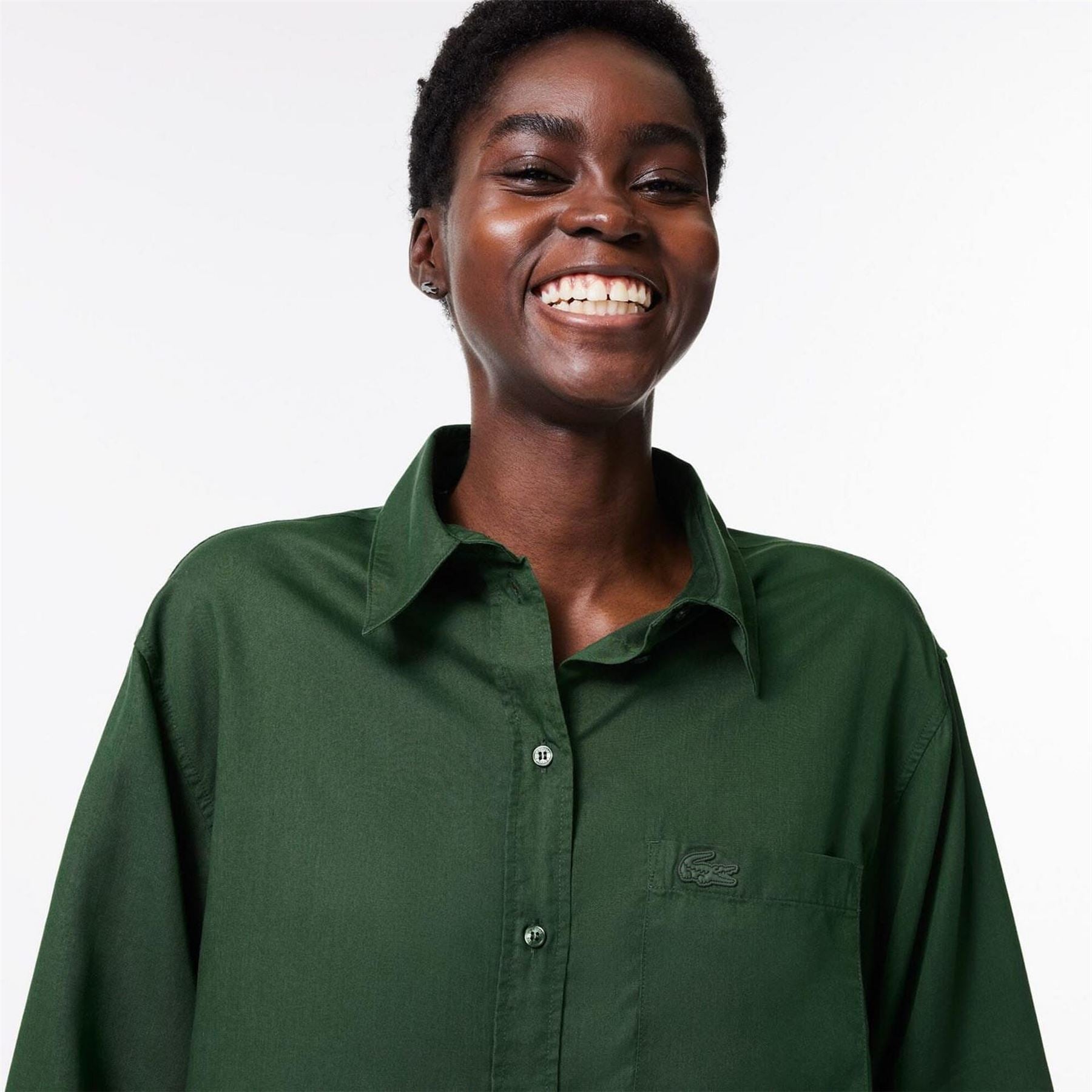 Lacoste Oversized Lyocell Shirt