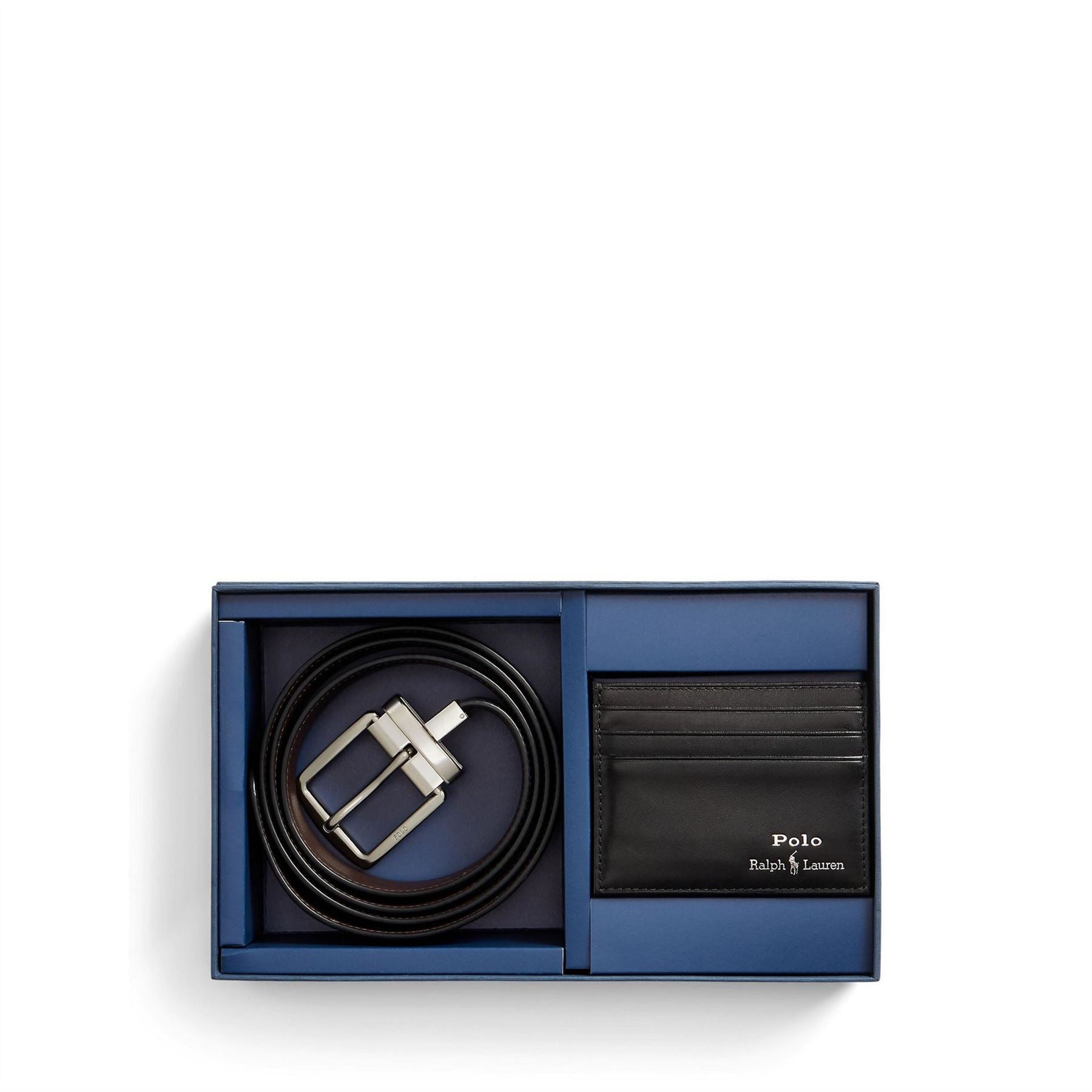 Polo Ralph Lauren Leather Belt And Wallet Gift Set