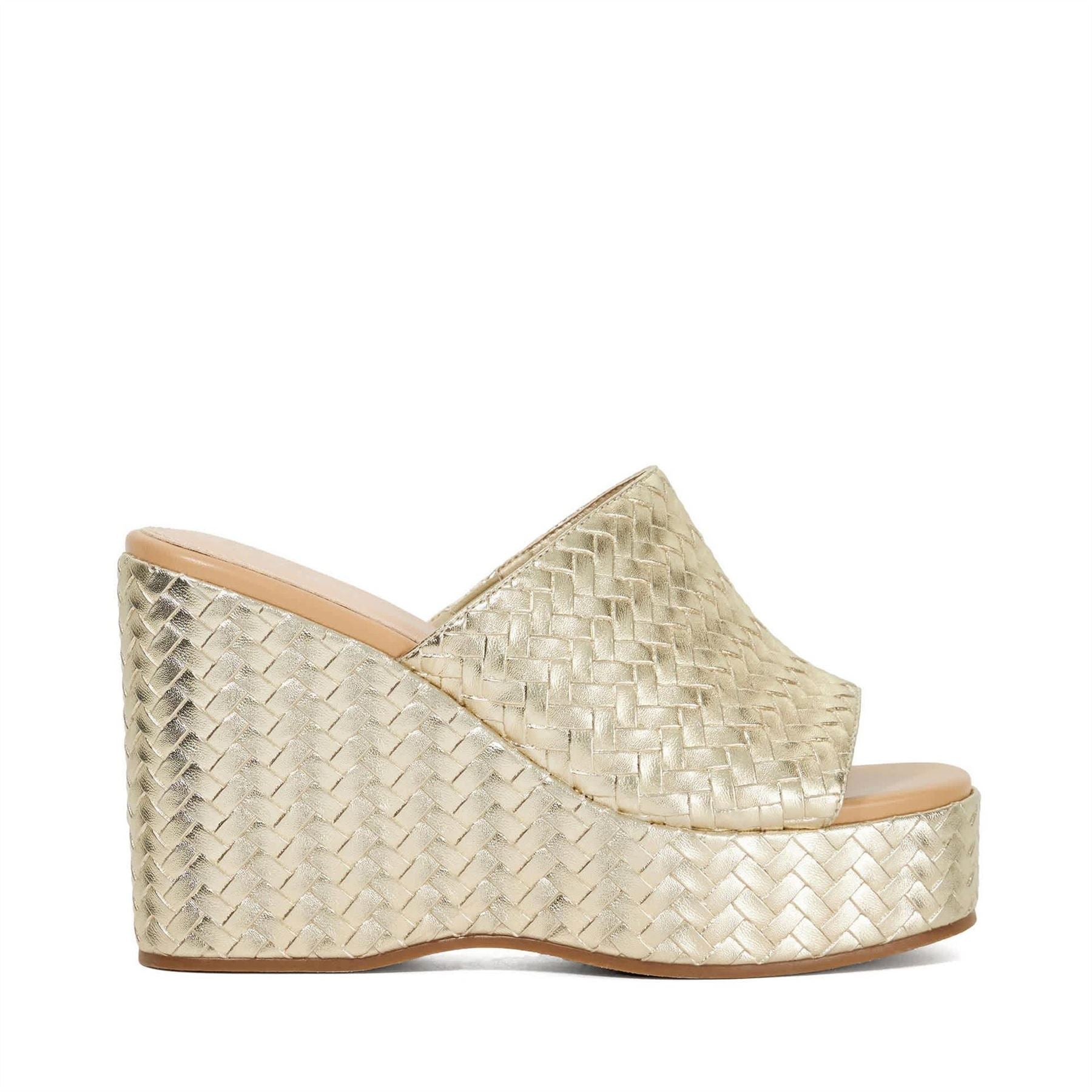 Dune London High Heel Open Toe Textured Shuv Sandals