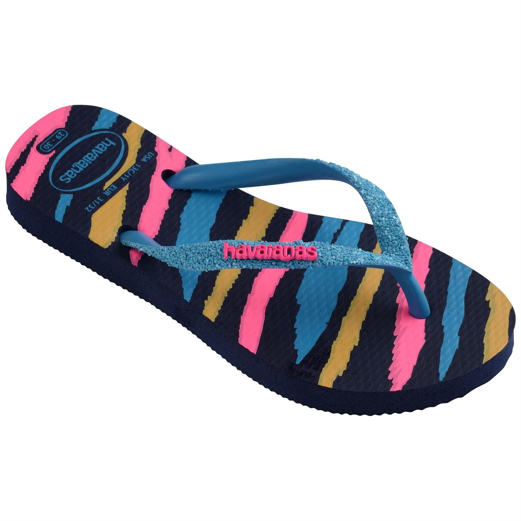 Havaianas Kids Slim Glitter Pink Flip Flops