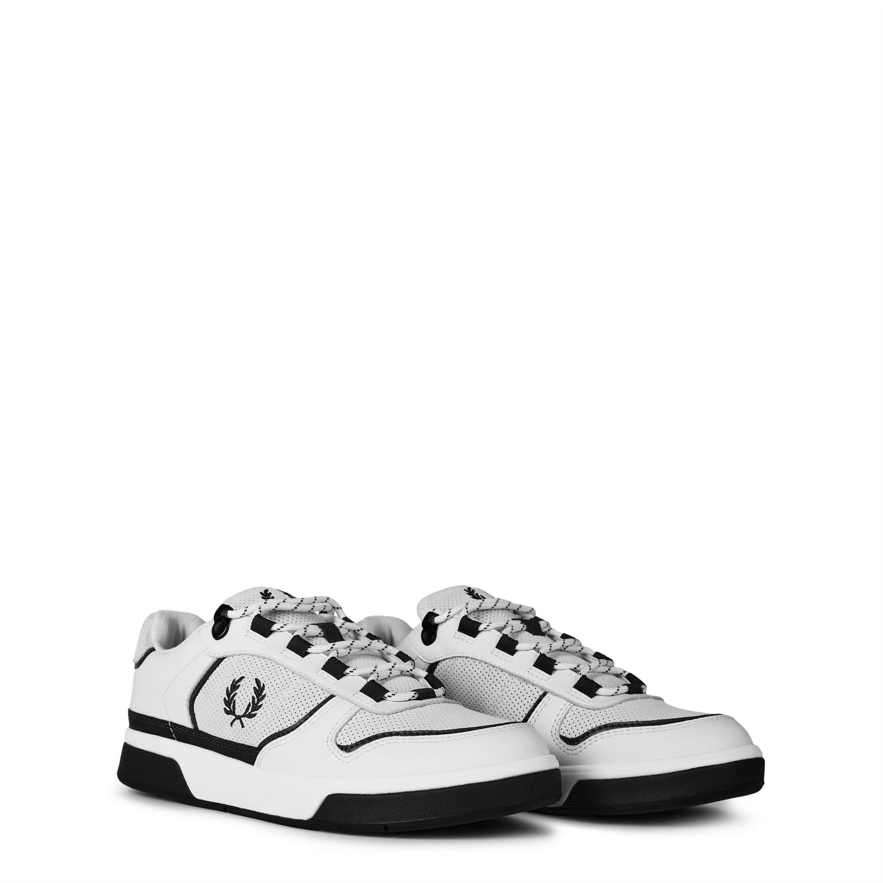 Fred Perry Court Perf Lace Up Low Top Sneakers