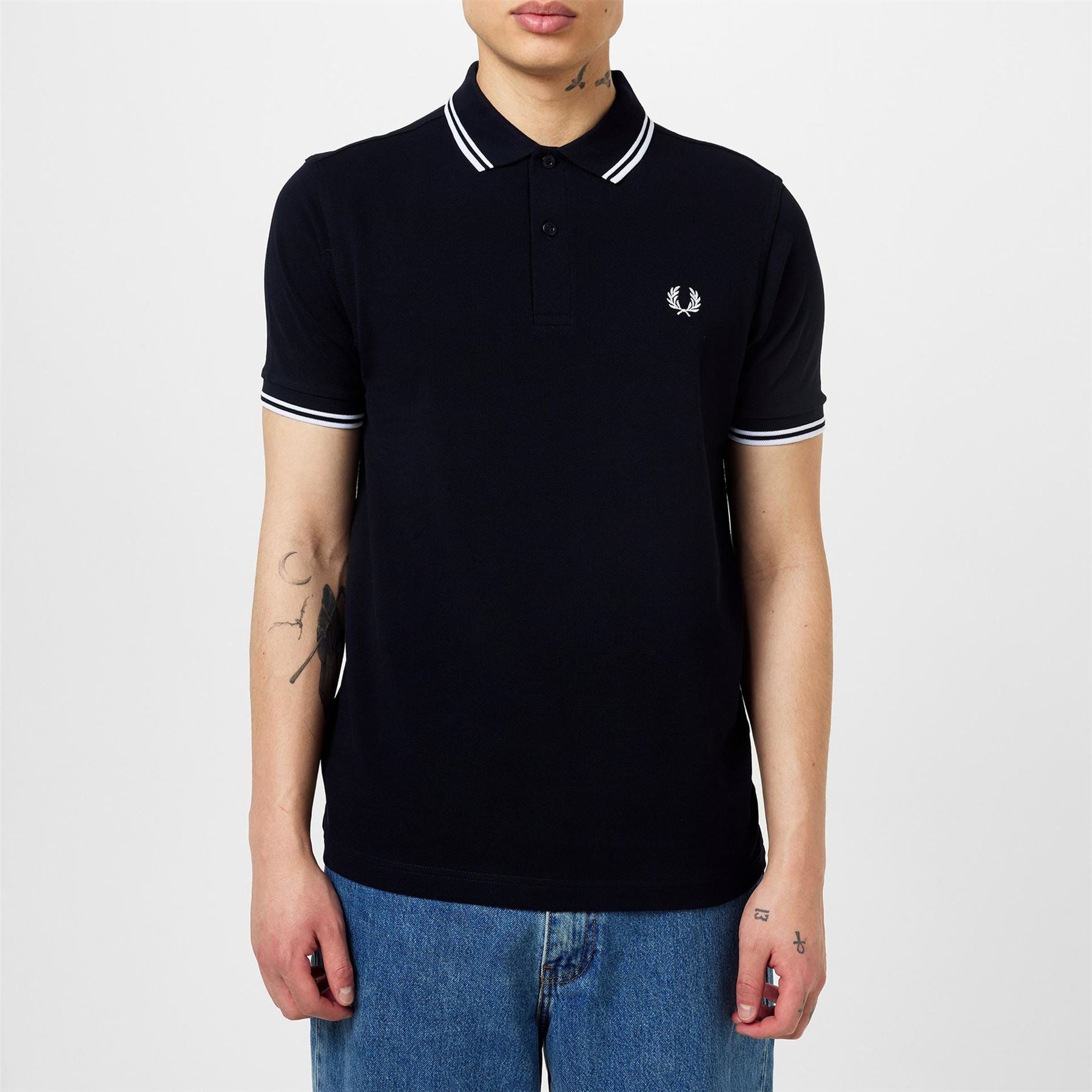 Fred Perry Sleeve Twin Tipped Polo Shirt