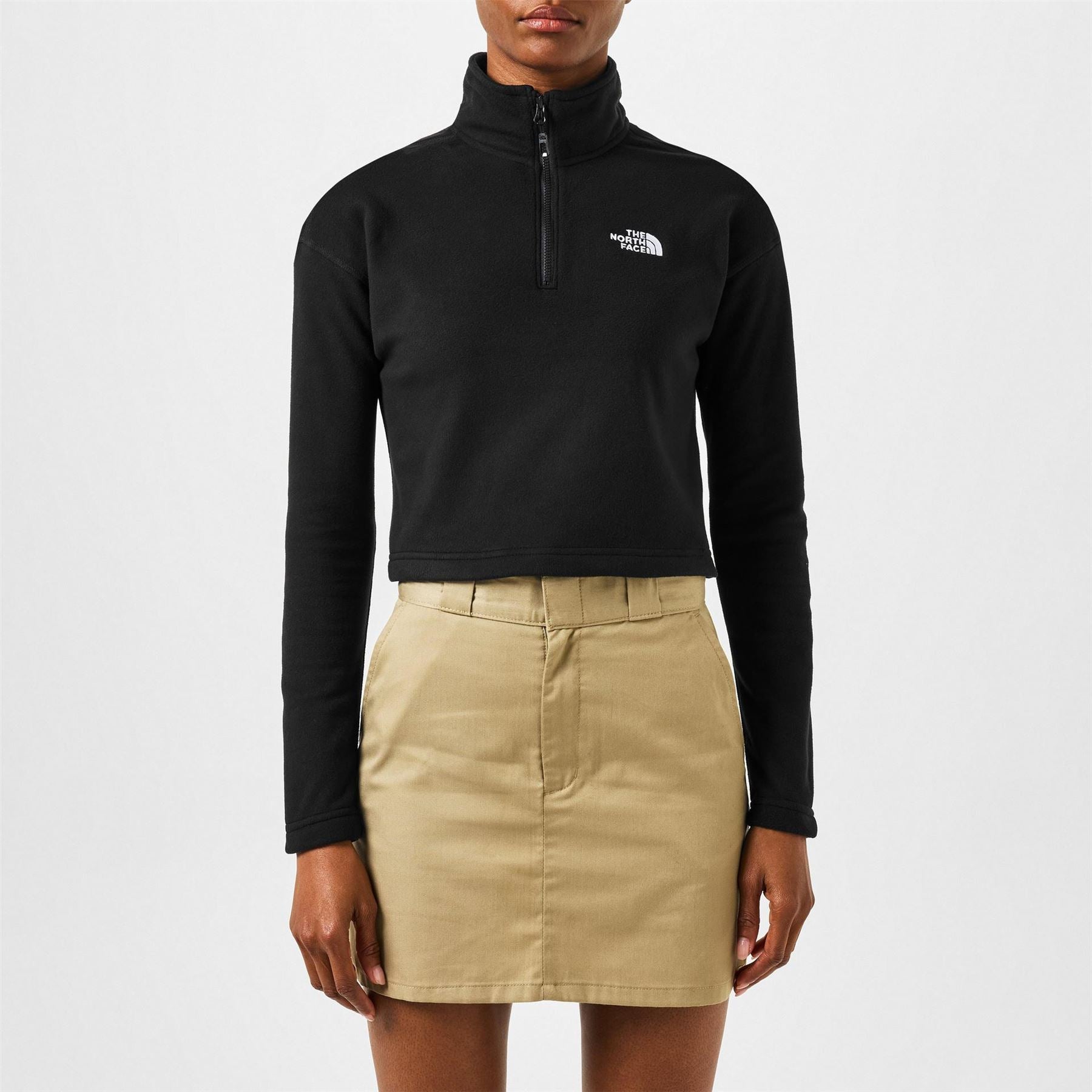 The North Face Glacier Quarter Zip Crop Fleece Top