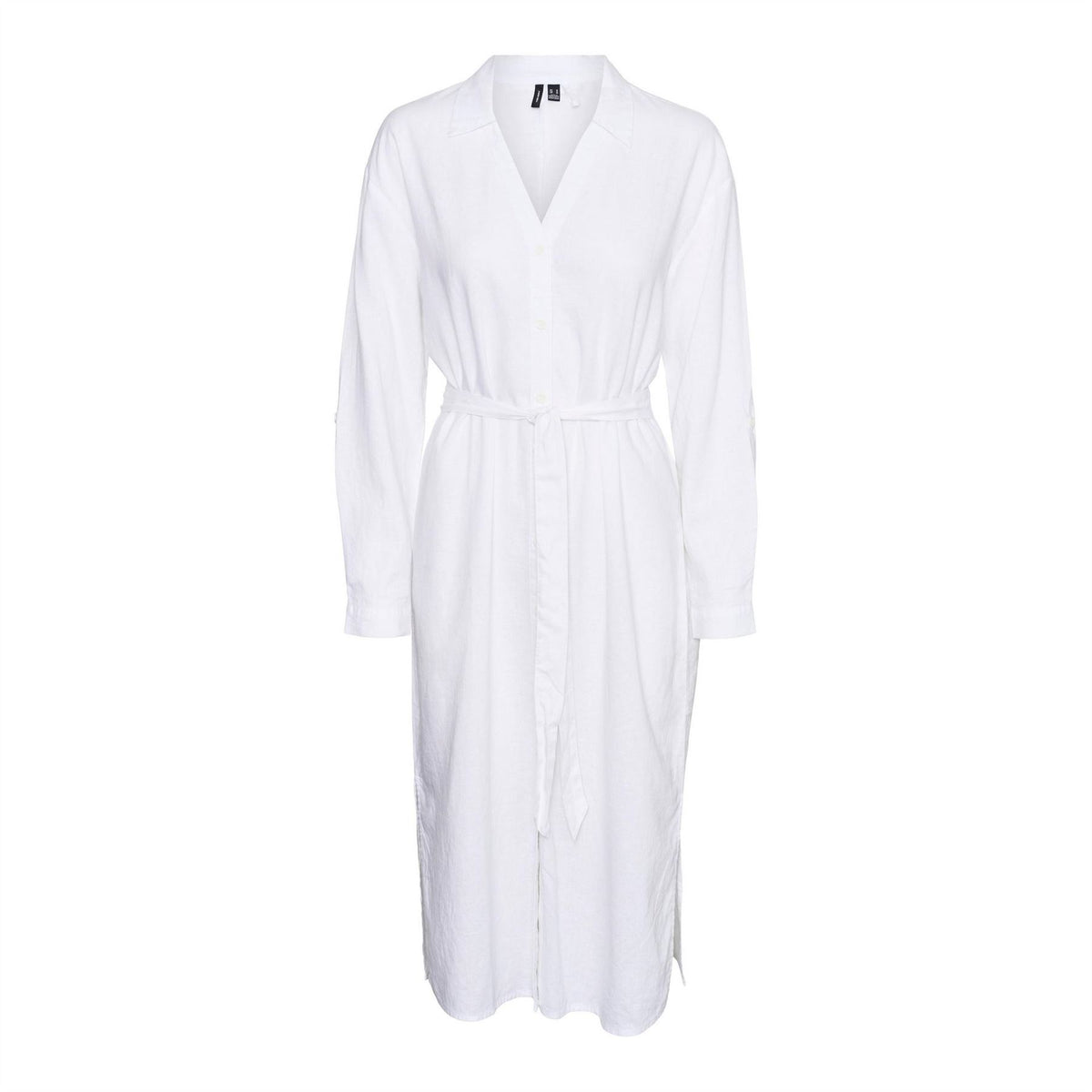 Vero Moda Linn Long Sleeve Midi Shirt Dress