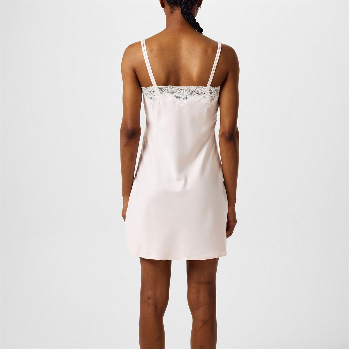 Lauren by Ralph Lauren Satin Lace Trim Chemise