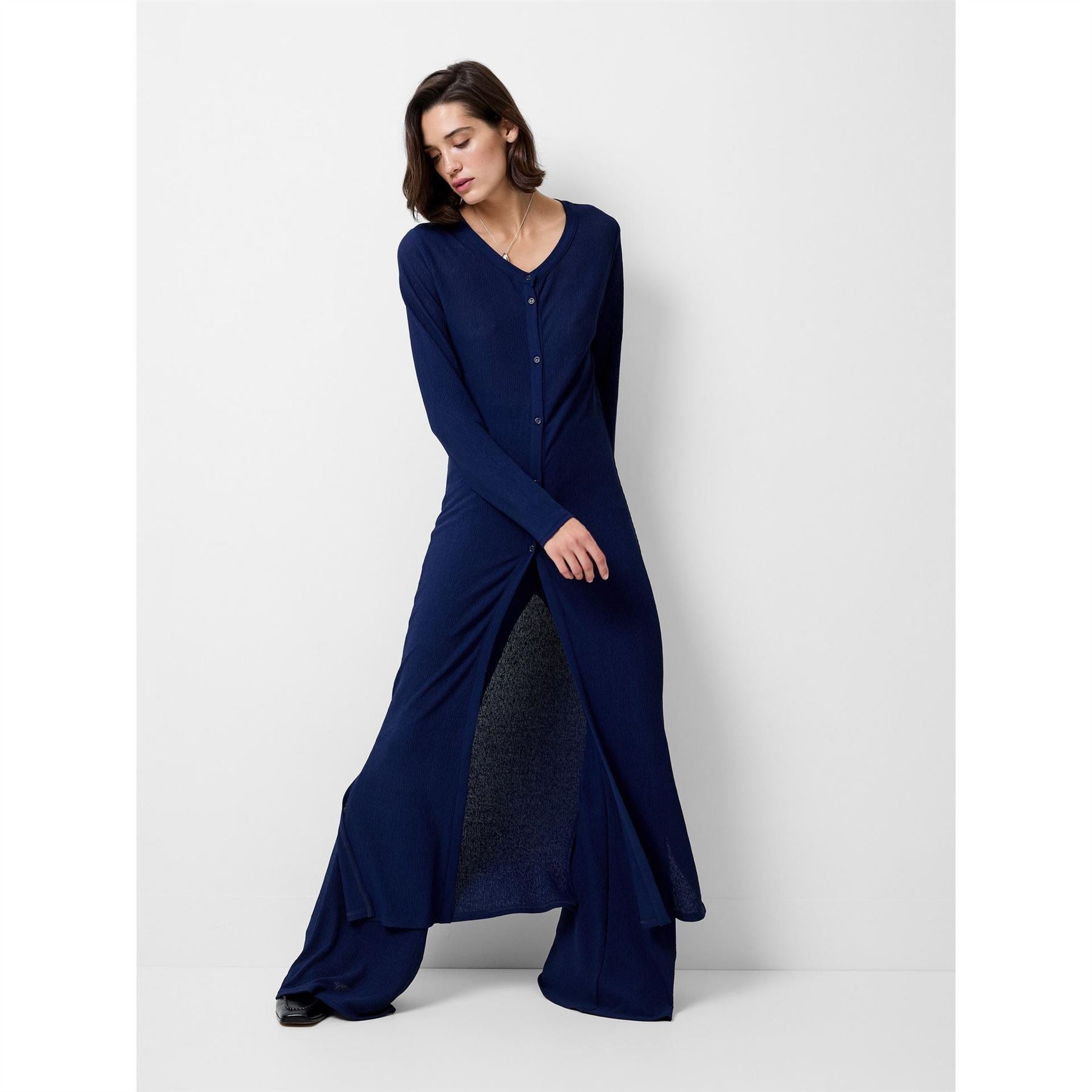 French Connection Meera V-Neck Long Sleeve Maxi Dress