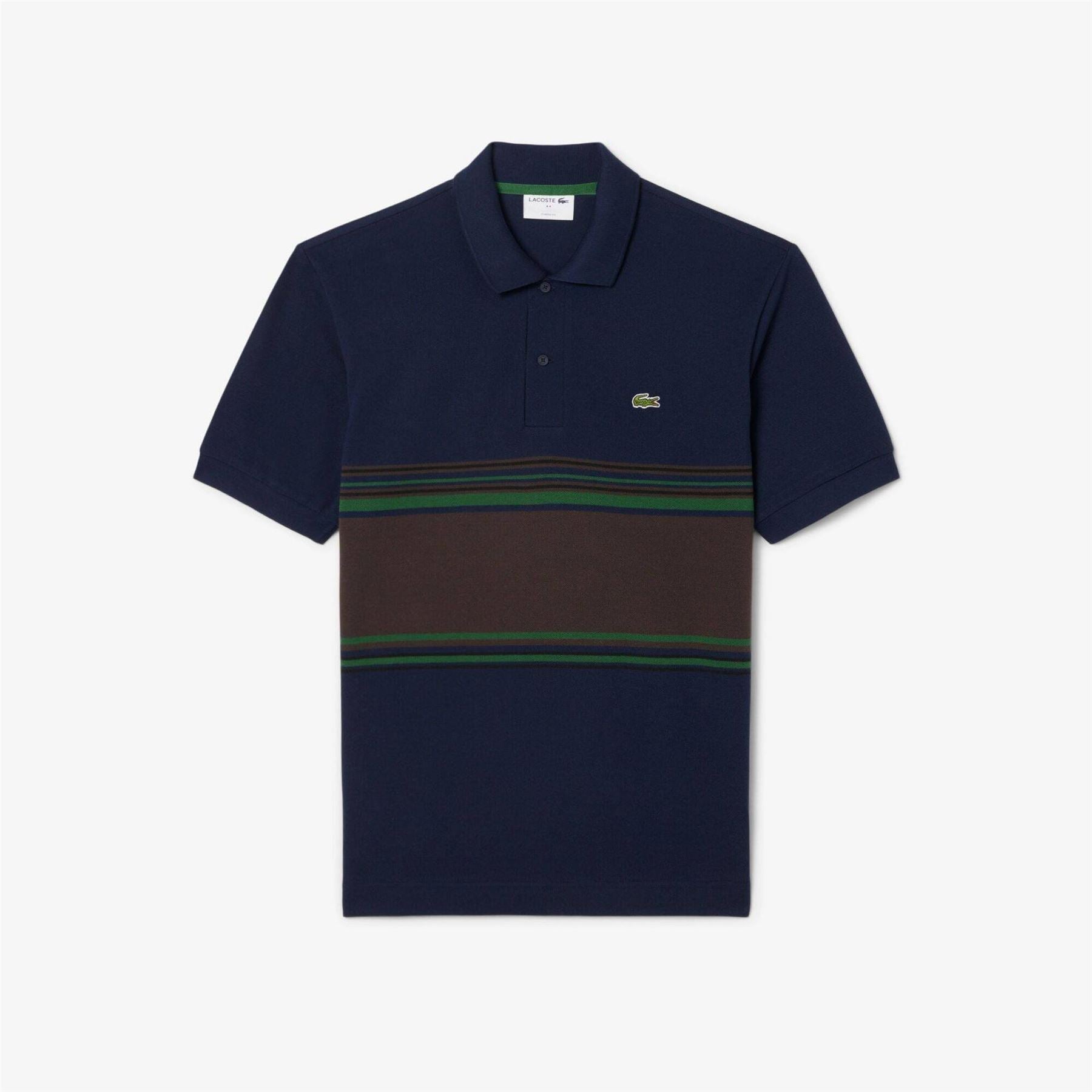 Lacoste Crocodile Logo Collared Short Sleeve Polo Shirt