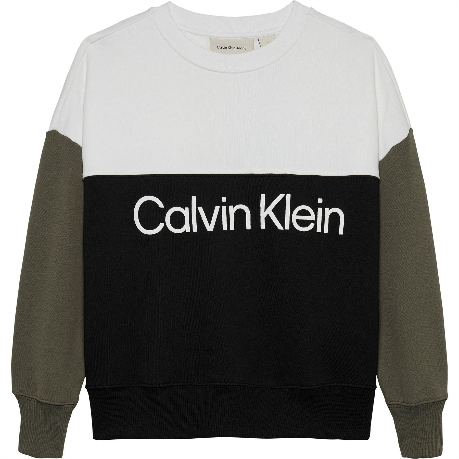Calvin Klein Jeans Block Relaxed Fit Crew Sweatshirt