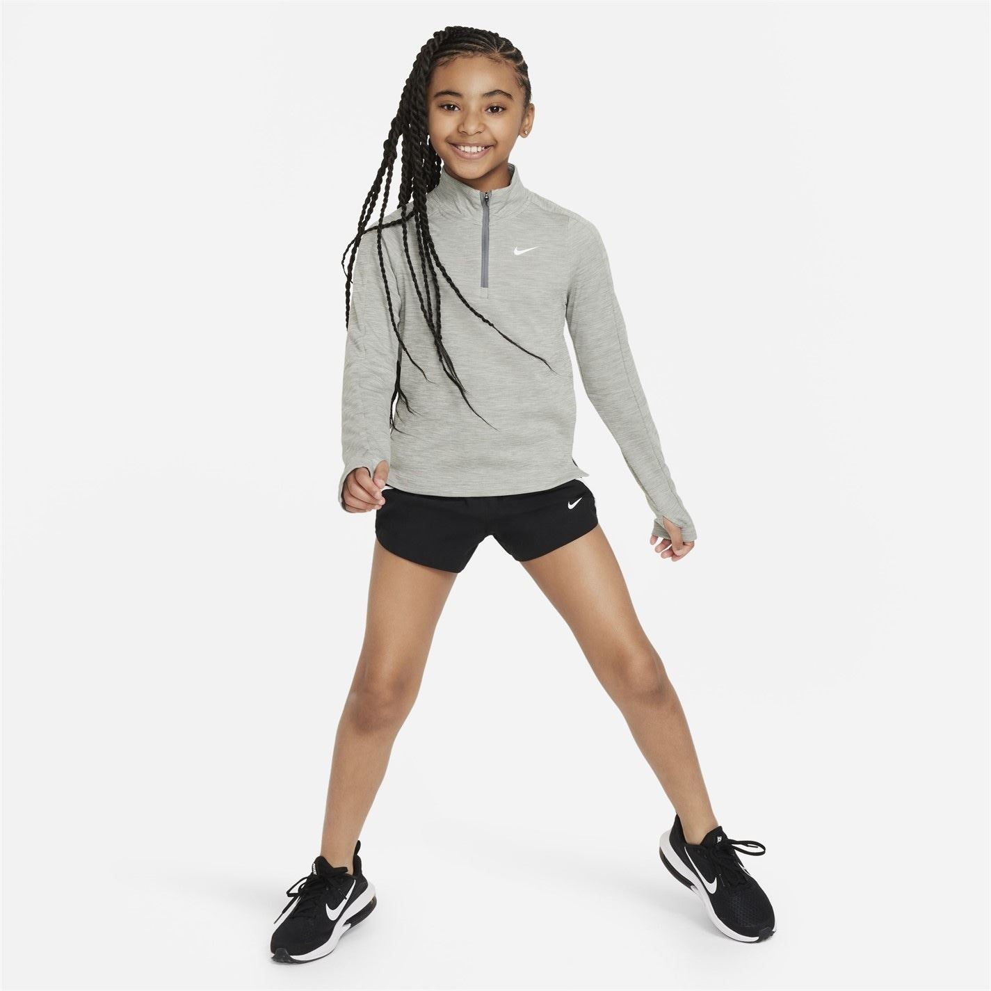 Nike Older Girls Dri Fit Long Sleeve Half Zip