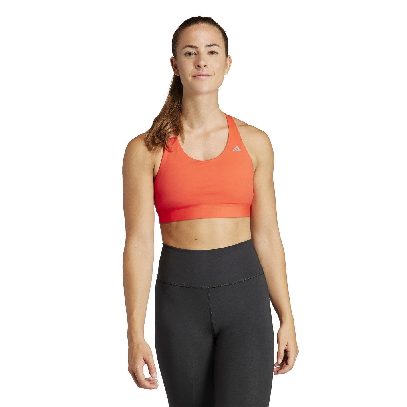 adidas Cropped Scoop Neck Sleeveless Bra