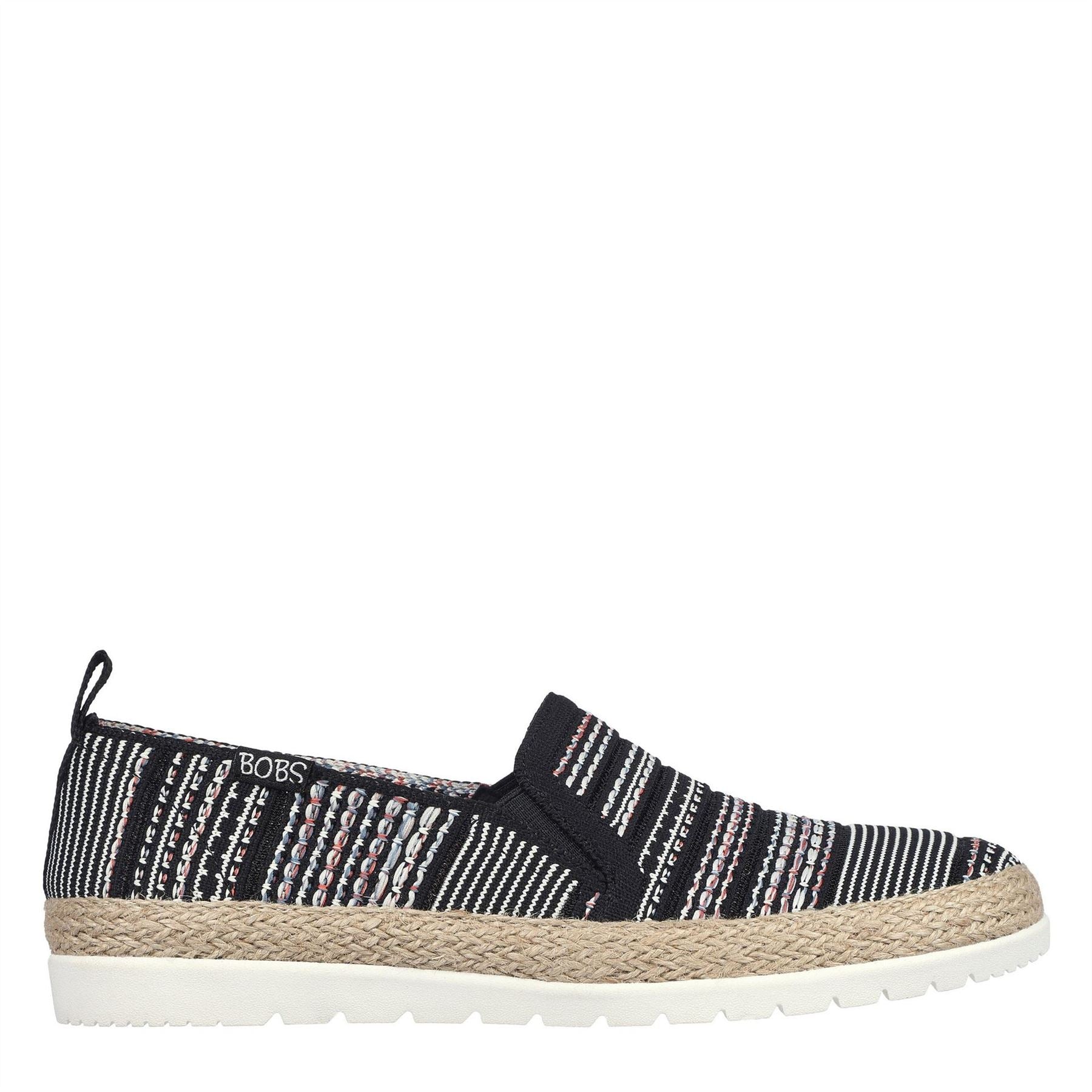 Skechers Engineered Woven Twin Gore Slip On Espadrilles