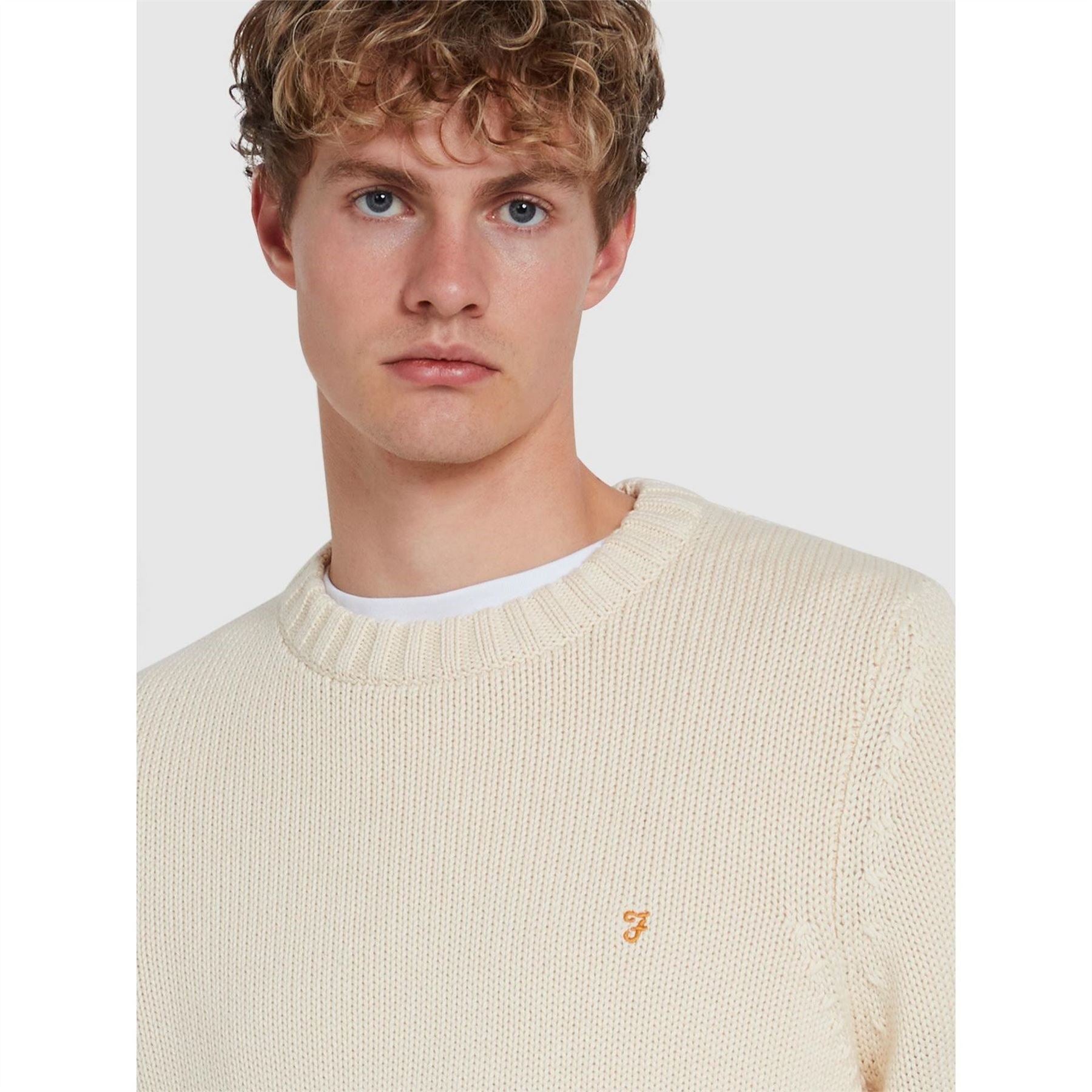 Farah Alverstone Regular Fit Long Sleeve Sweater