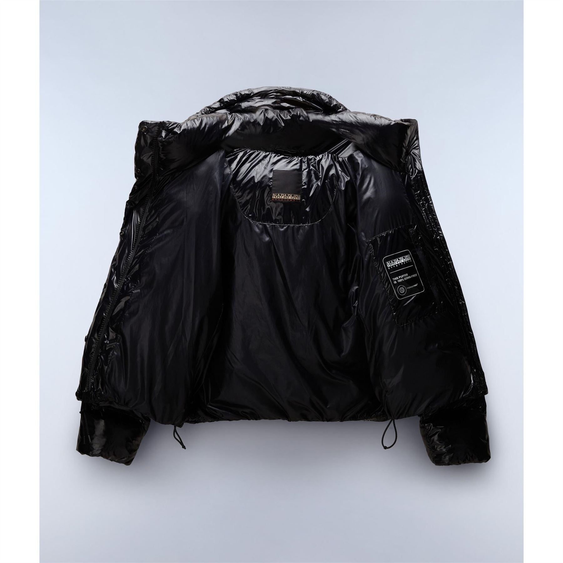Napapijri Glane Mirror Zip Adjustable Hood Short Puffer Jacket