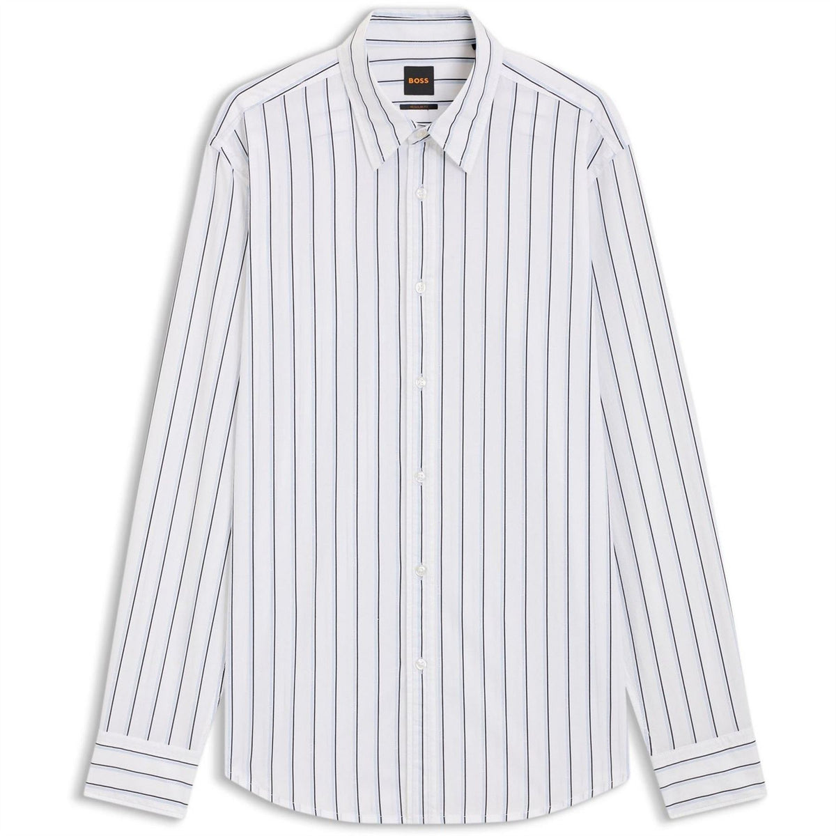 Boss Button Down Collar Collared Neck Long Sleeve Shirt