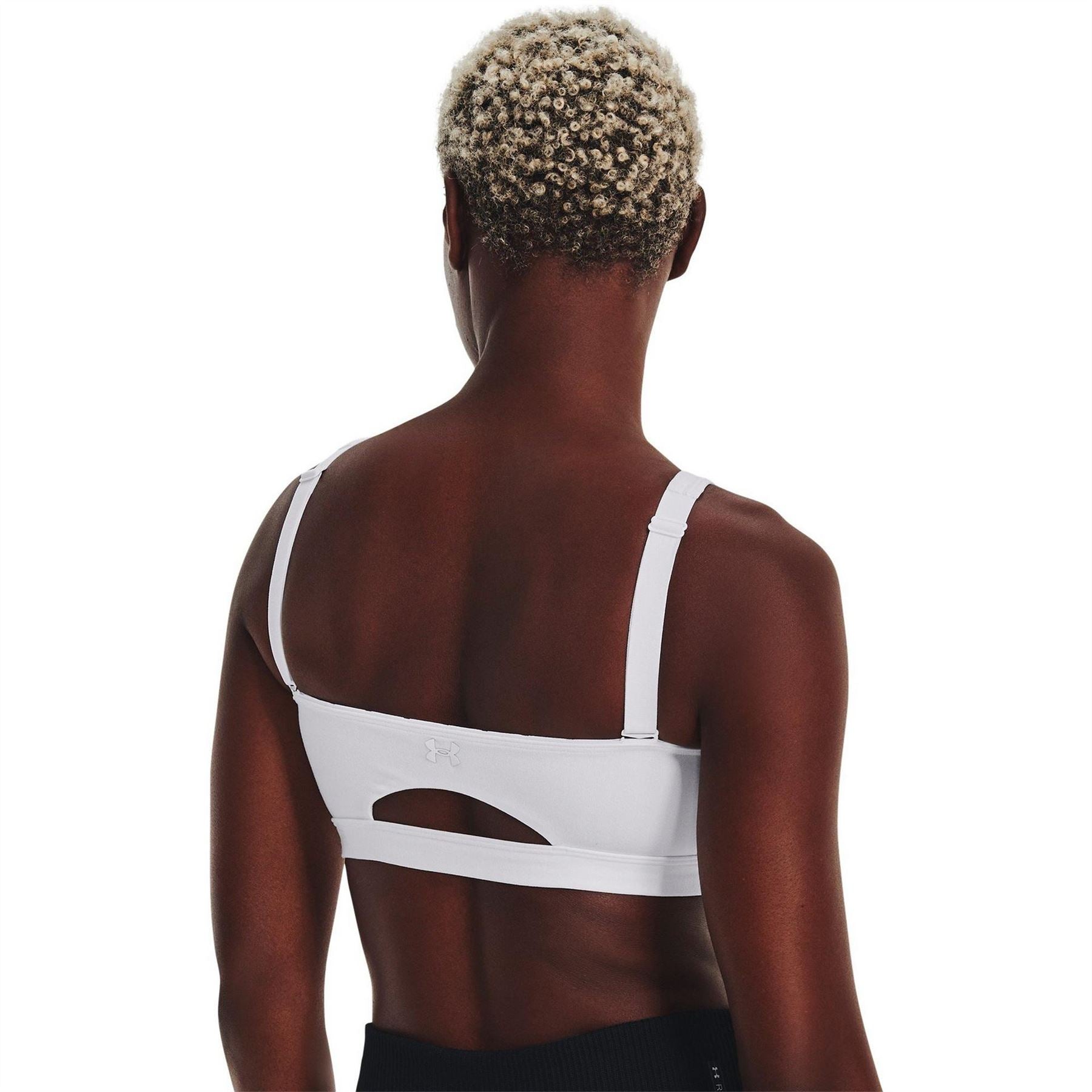 Under Armour Smartform V-Neck Sports Bra with Spaghetti Straps