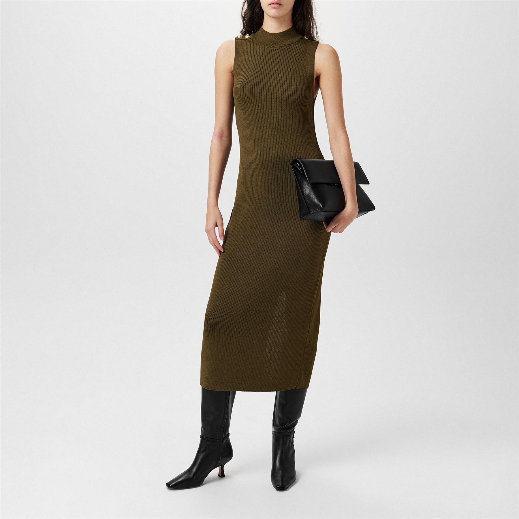 Barbour International Knitted Midi Dress