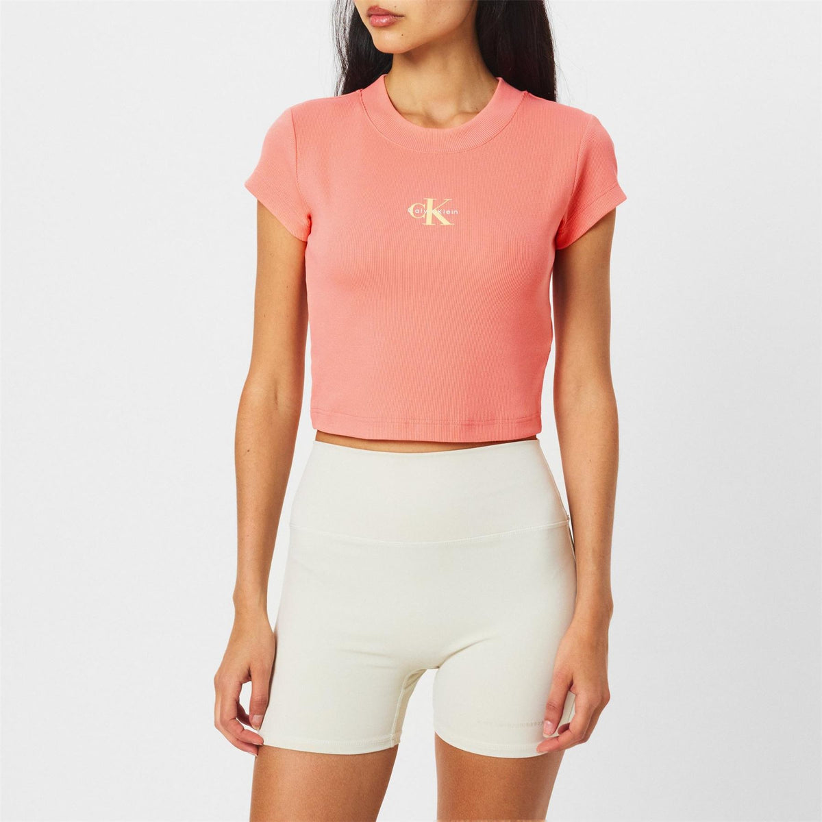 Calvin Klein Jeans Rib Cropped T-Shirt
