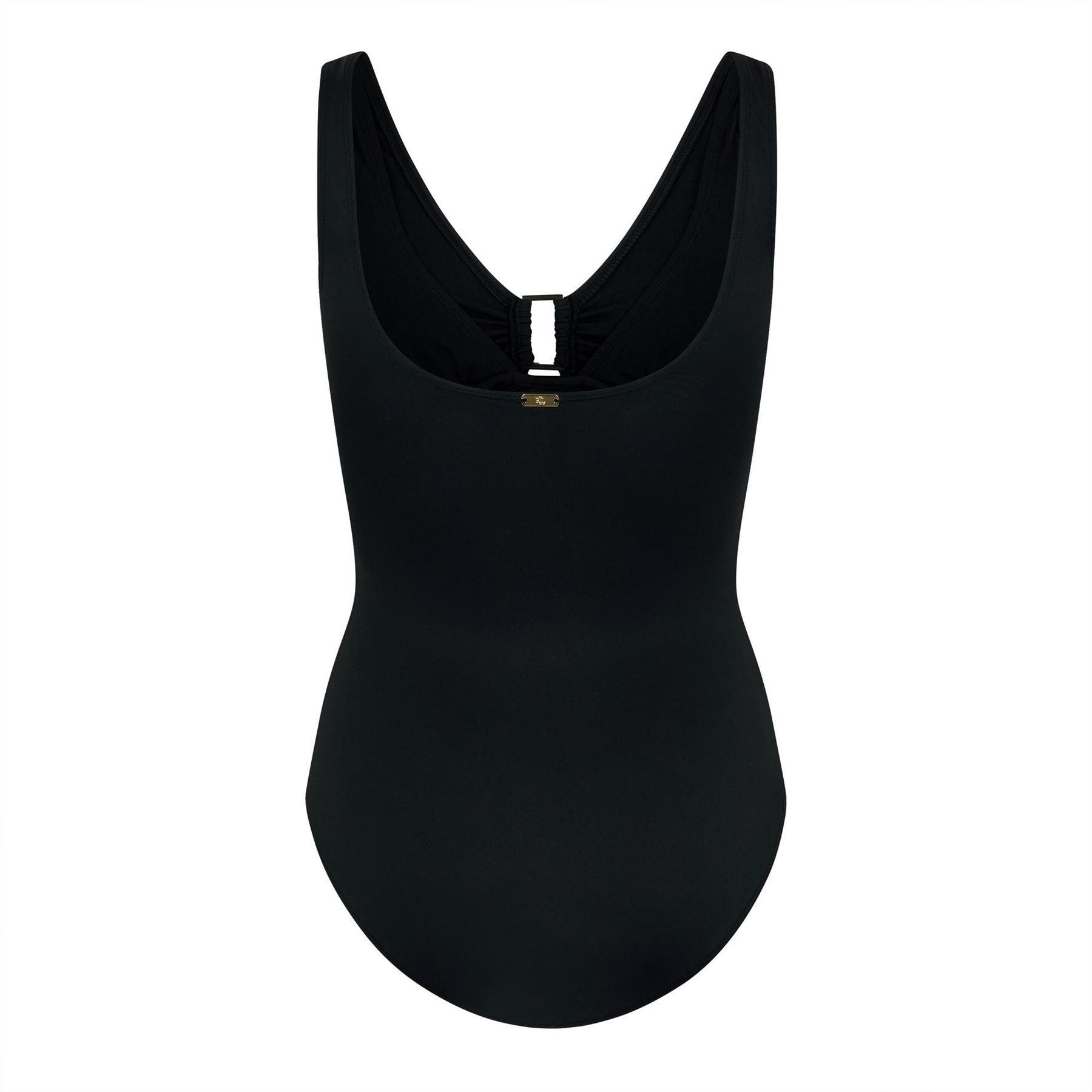 Lauren by Ralph Lauren Ring Detail Plunge Swimsuit