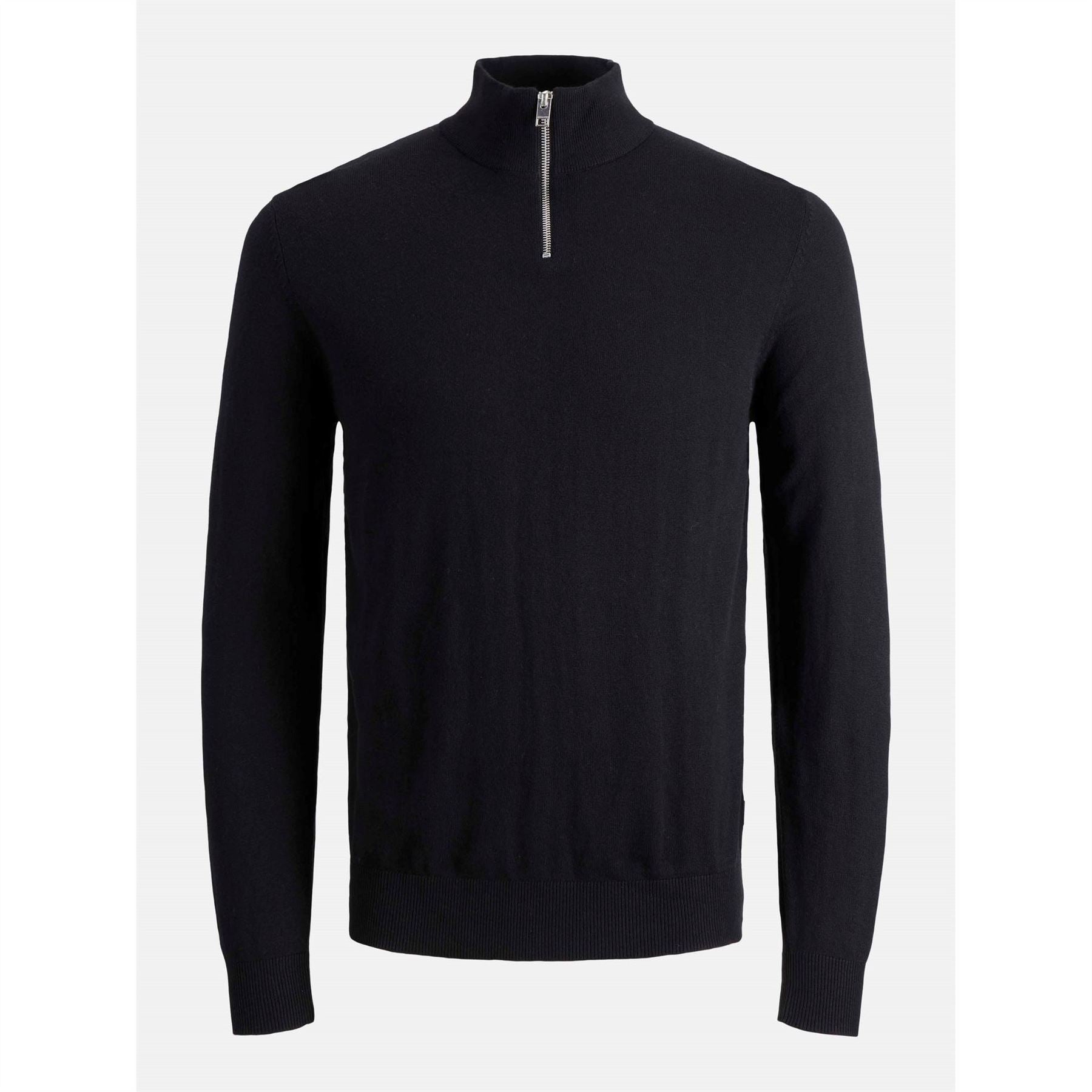 Jack and Jones Mens Emil Half Zip Knitted Top