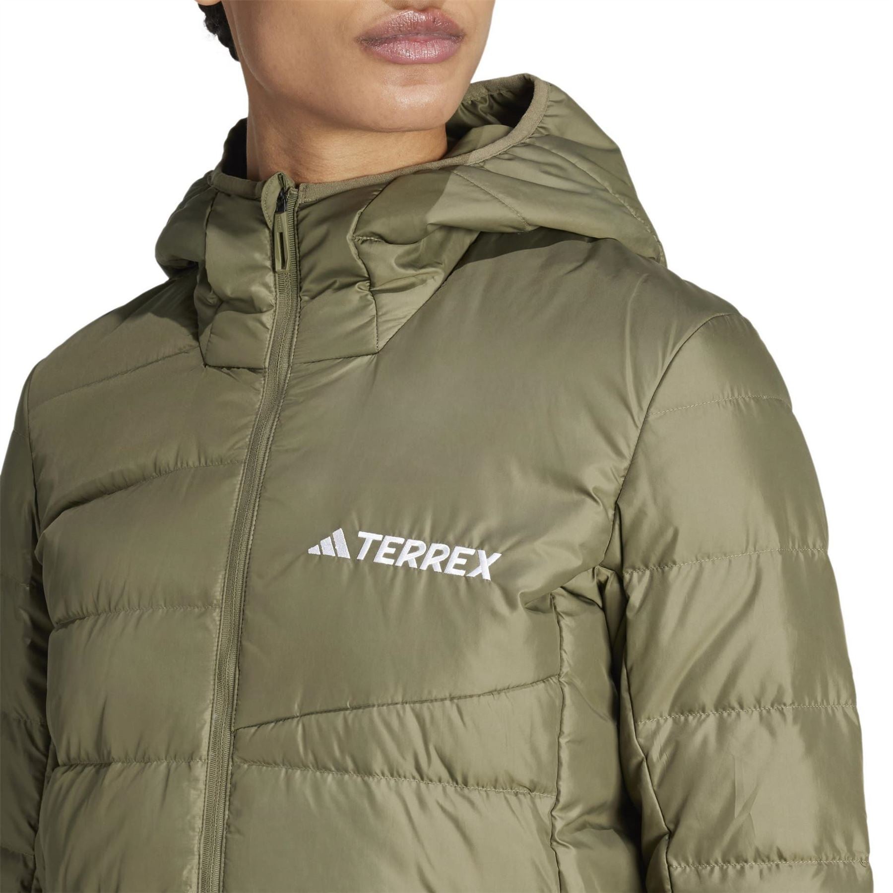 adidas Womens Terrex Multi Light Down Hooded Jacket