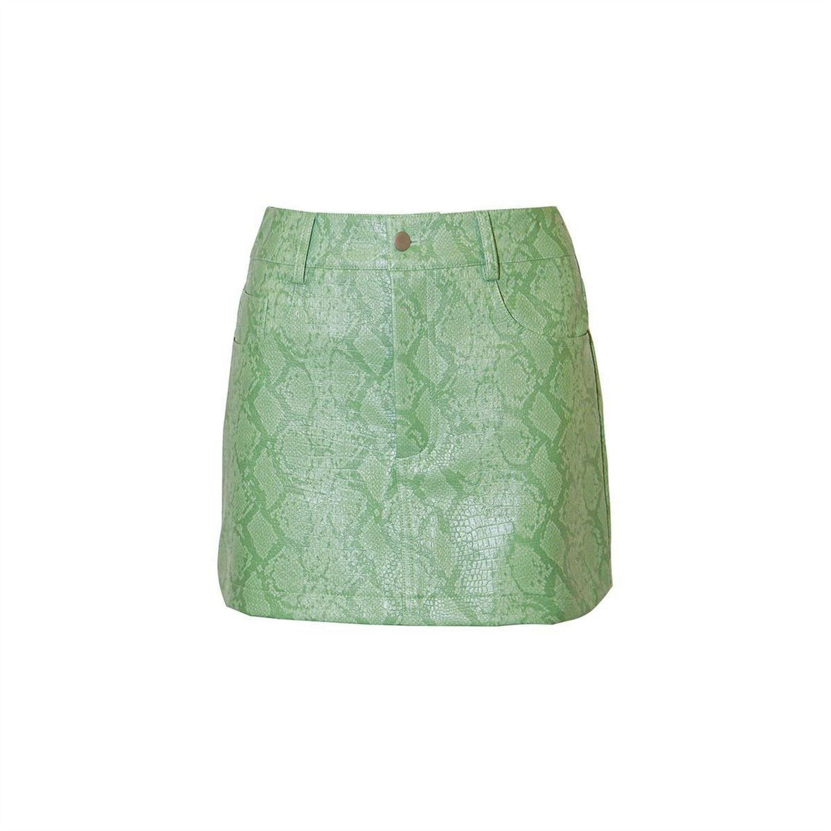 AmyLynn Snake Patterned Mini 5 Pocket Skirt
