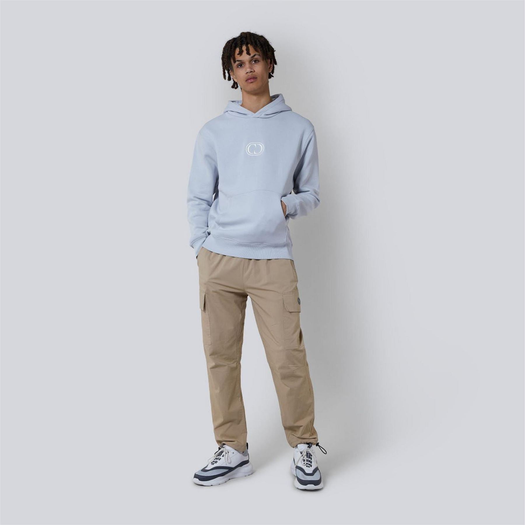 Criminal Damage Maison Hooded Neck Long Sleeve Sweatshirt