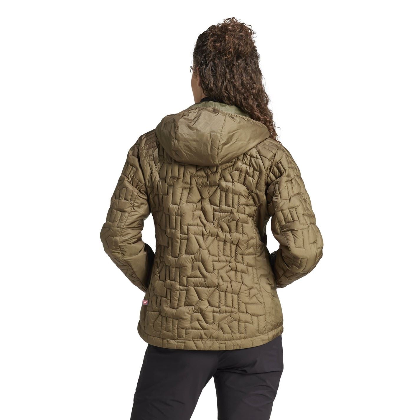 adidas Womens Terrex Xperior Primaloft Loose Fill Insulated Hooded Jacket