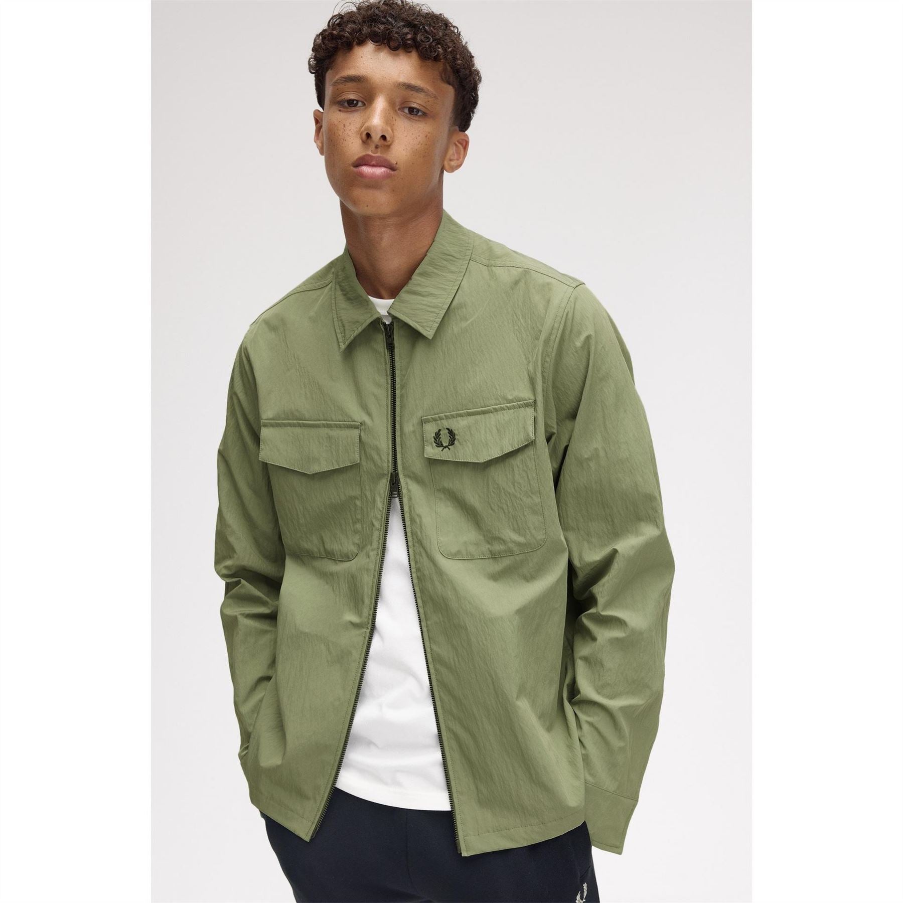 Fred Perry  Long Sleeve Zip Overshirt