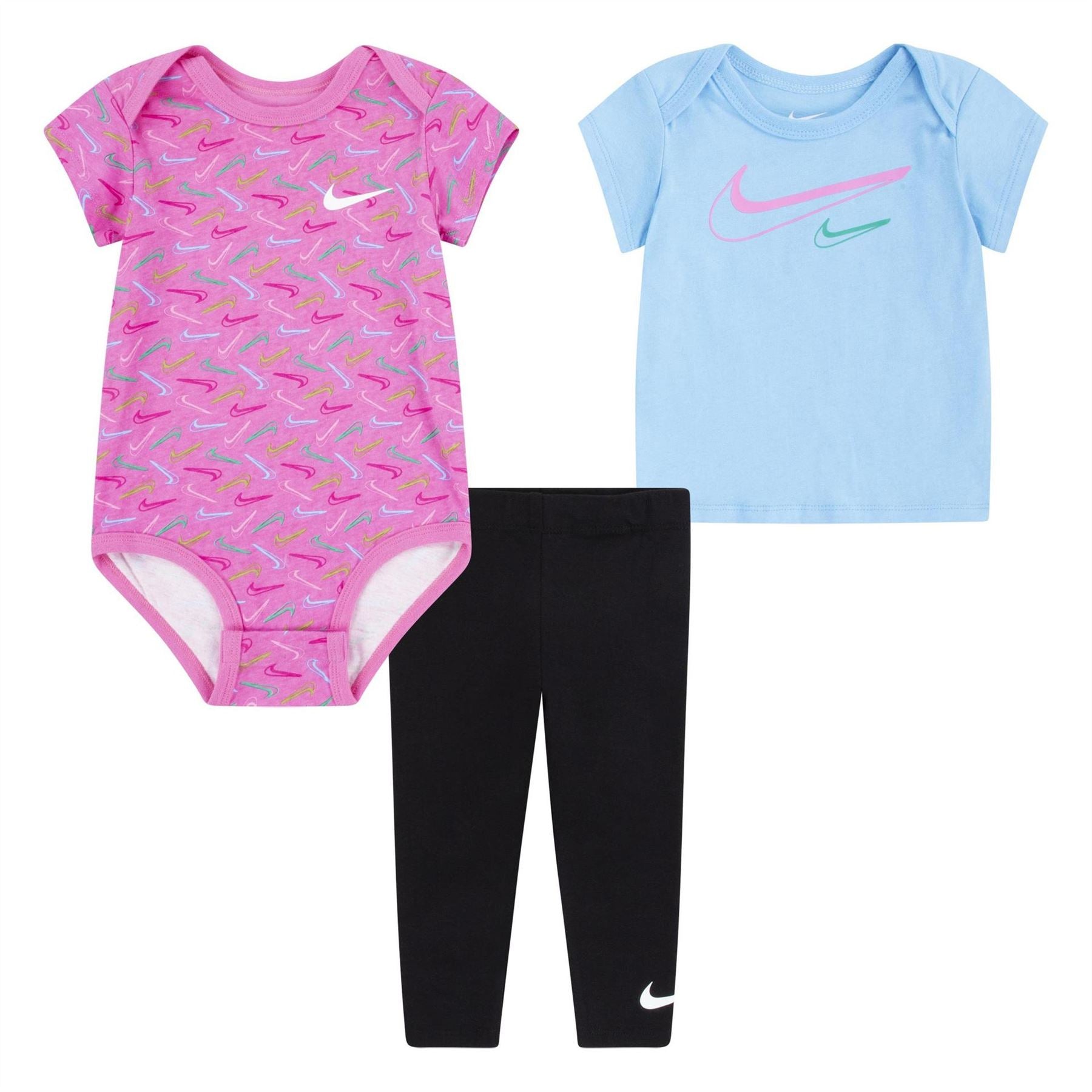 Nike Swoosh Logo 3 Piece Set Onesies