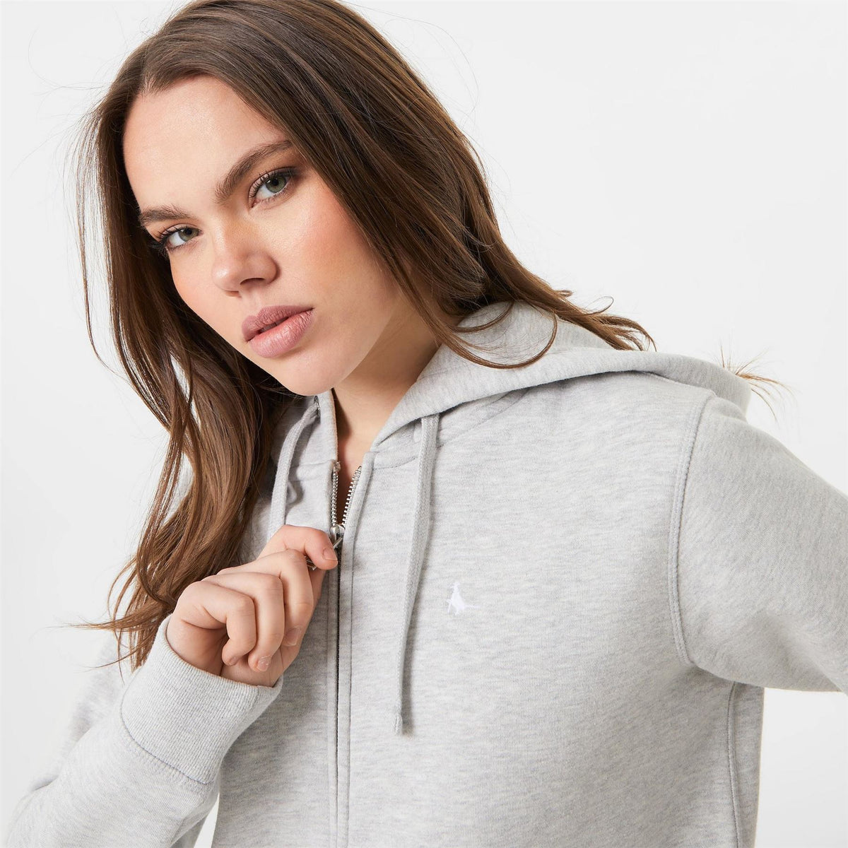 Jack Wills Pheasant Logo Zip Hoodie