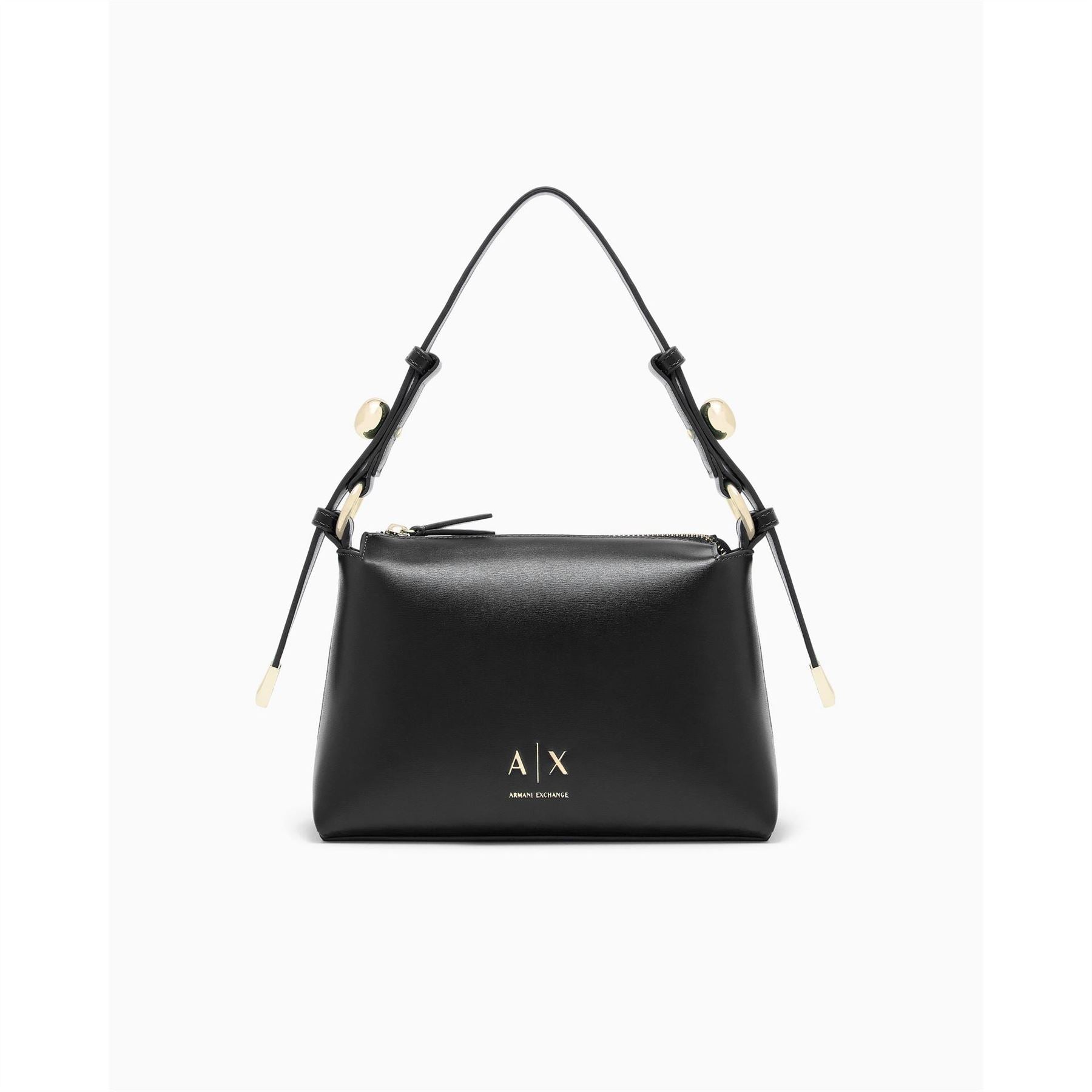 Armani Exchange Cross Body Bag with Gold Tone Hardware