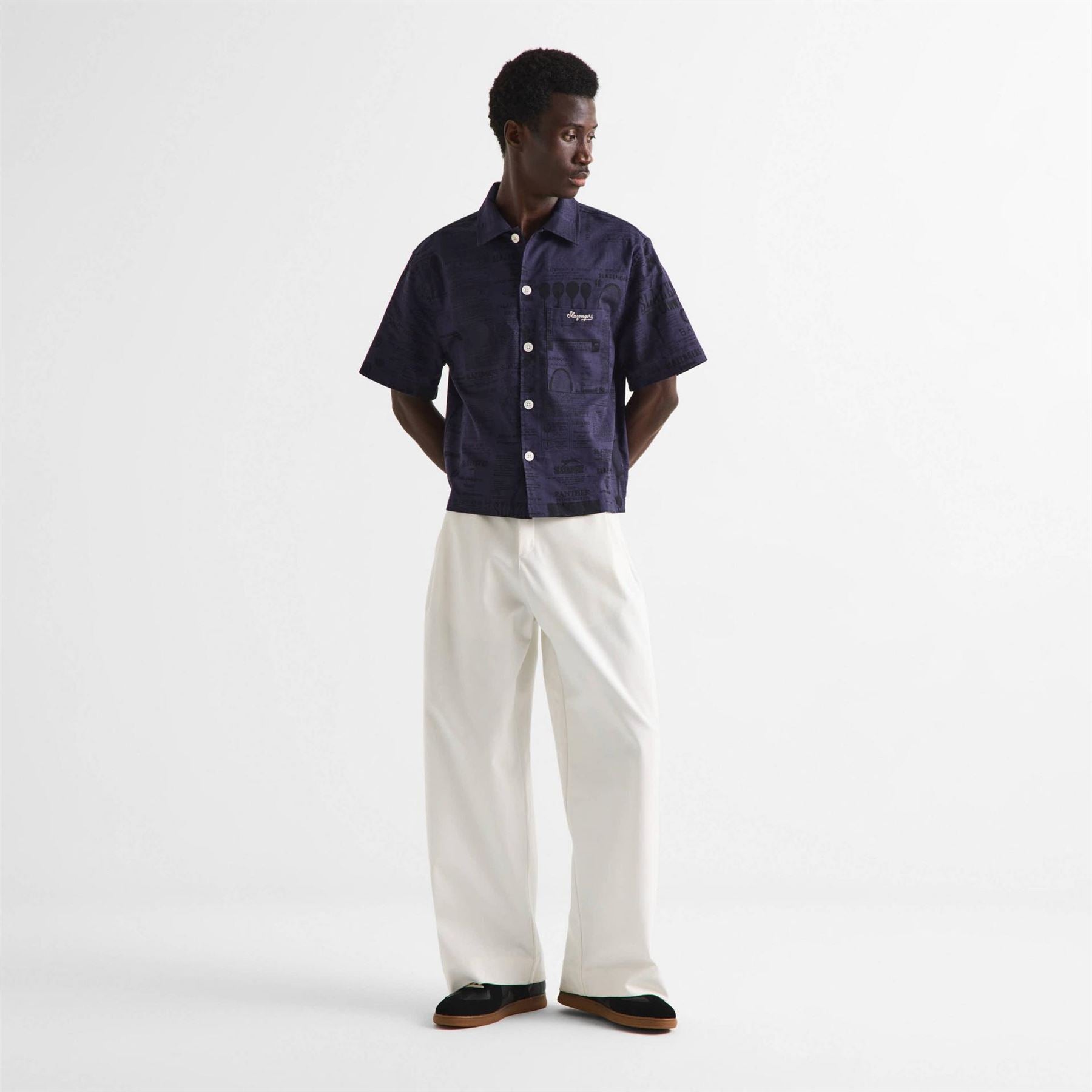 Slazenger Off-Court Court Men’s Back Page Woven Shirt