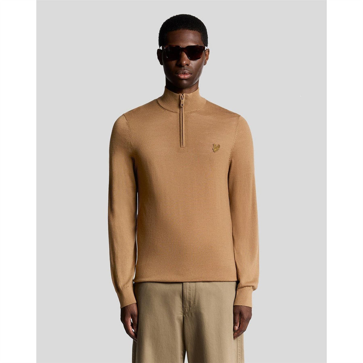 Lyle and Scott Quarter Zip Knitted Jumper