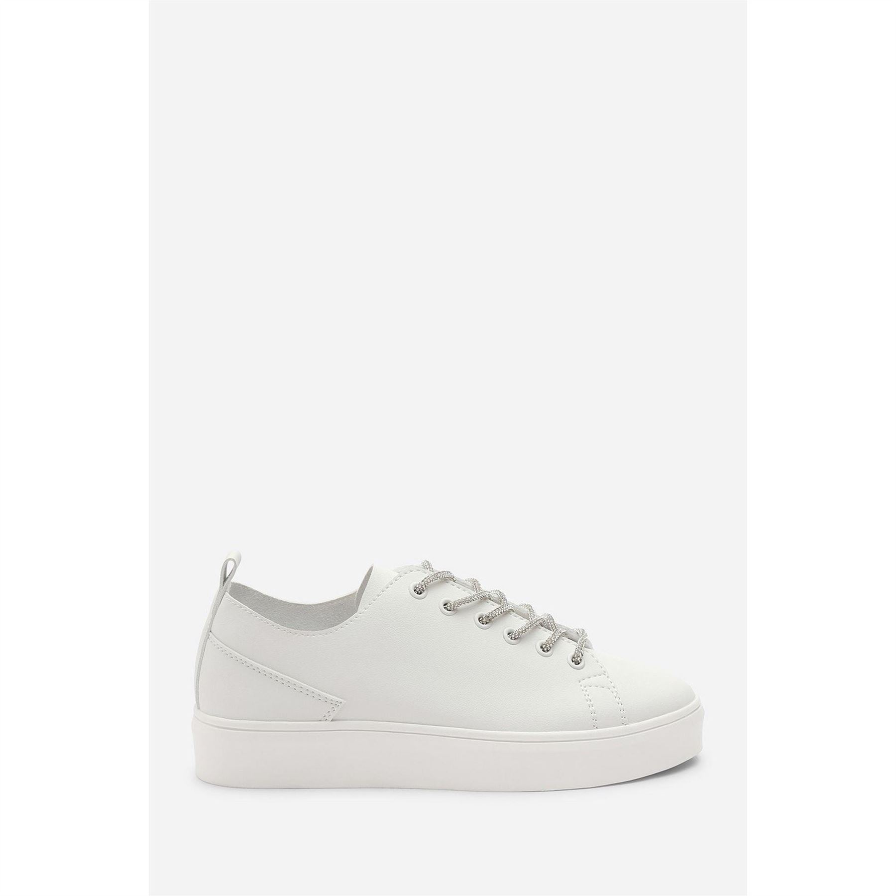 Wheres That From Low Wedge Trainer With Lace Up Detail