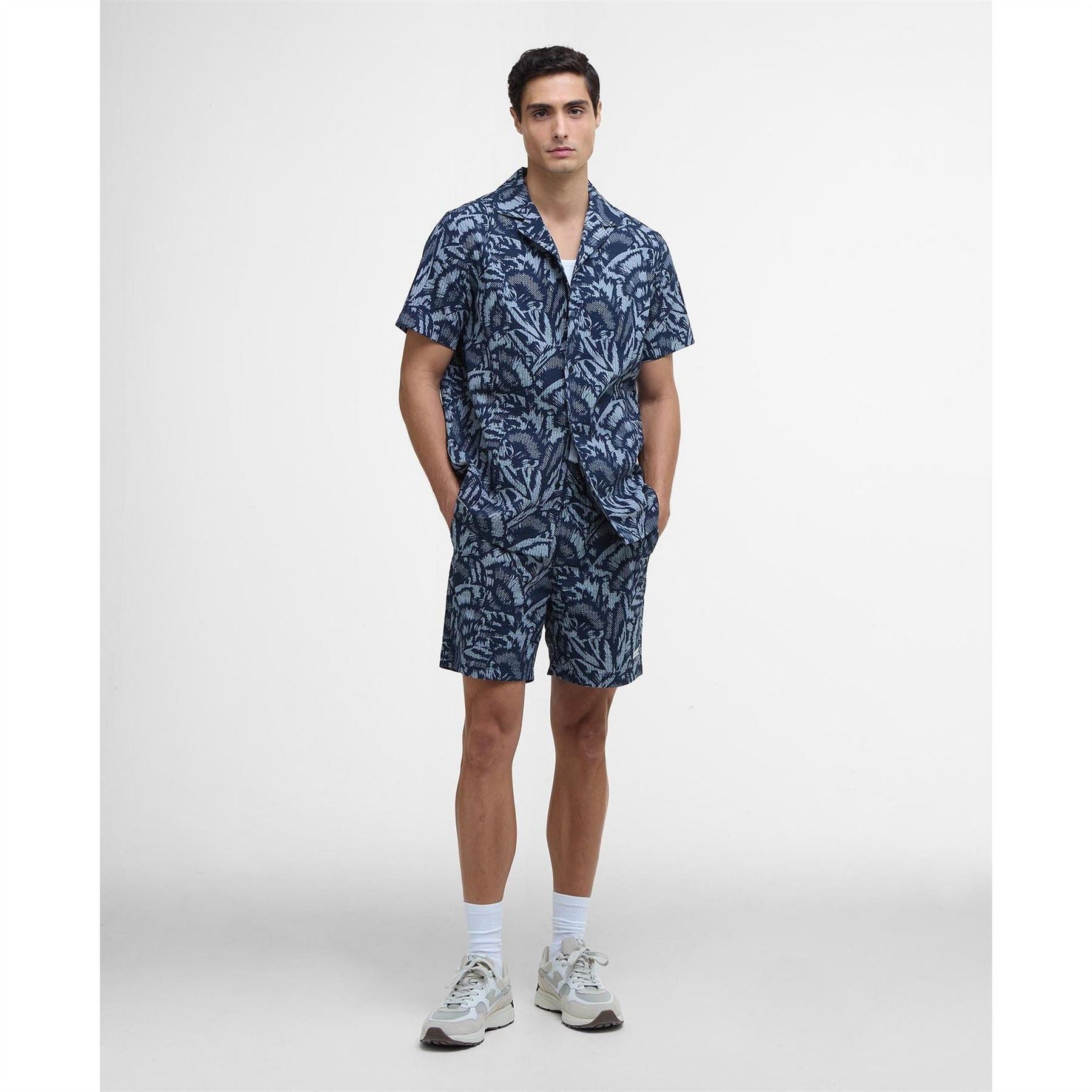 Barbour International B.intense Kew All Over Print Short Sleeve Patterned Shirt
