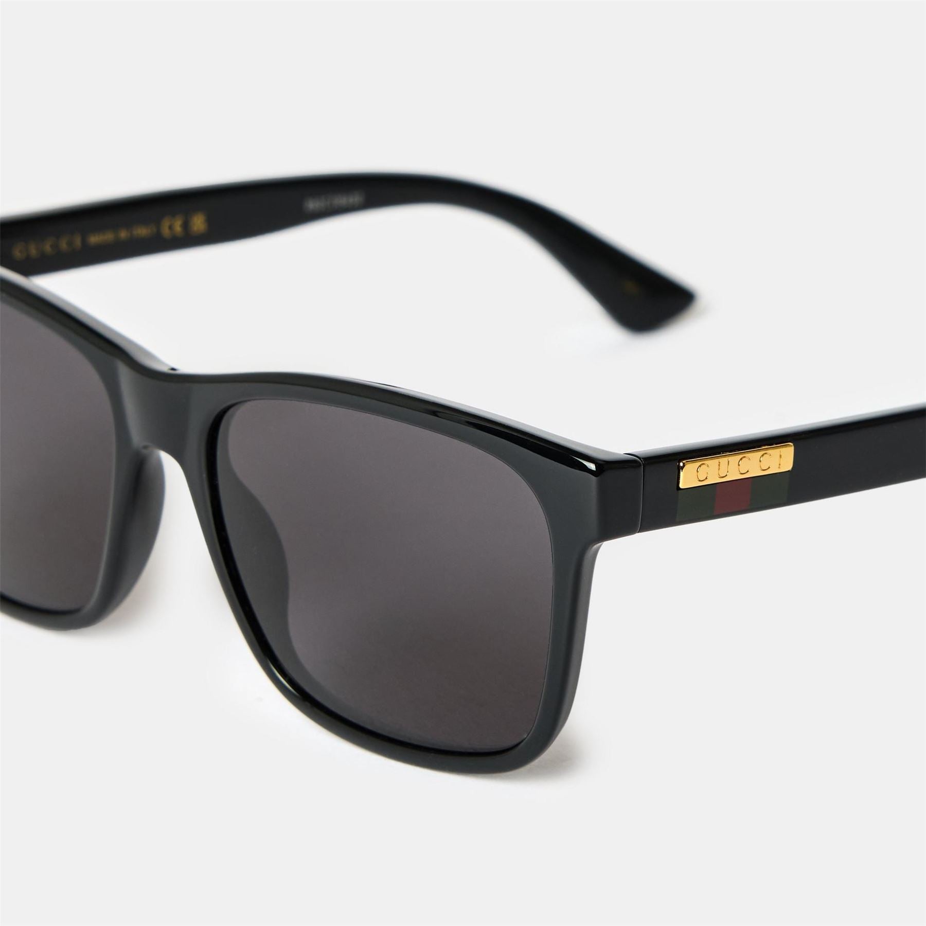 Gucci Gg0746s Mens Web Square Sunglasses