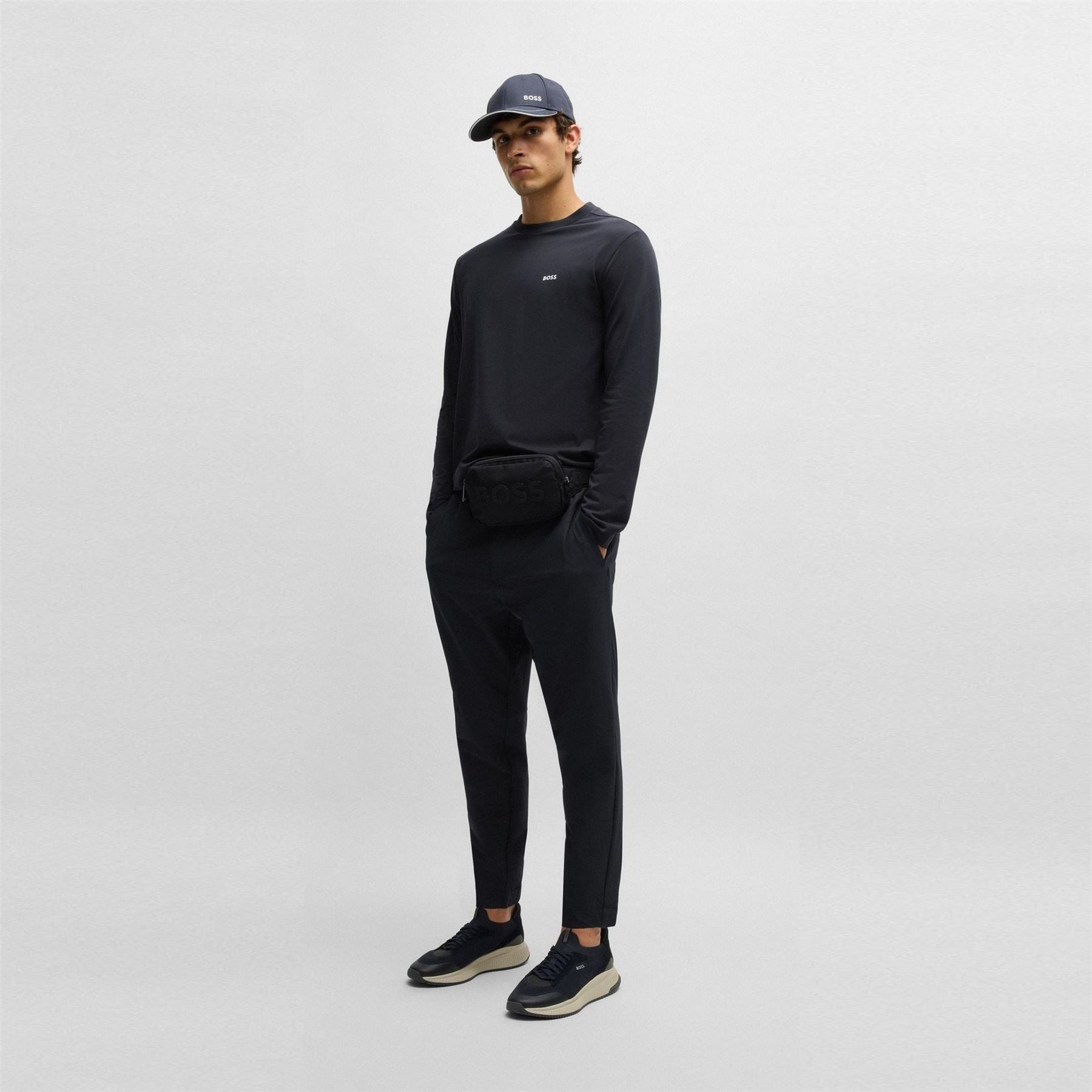 Boss Green Long Sleeve T-Shirt With Iconic Logo Detail