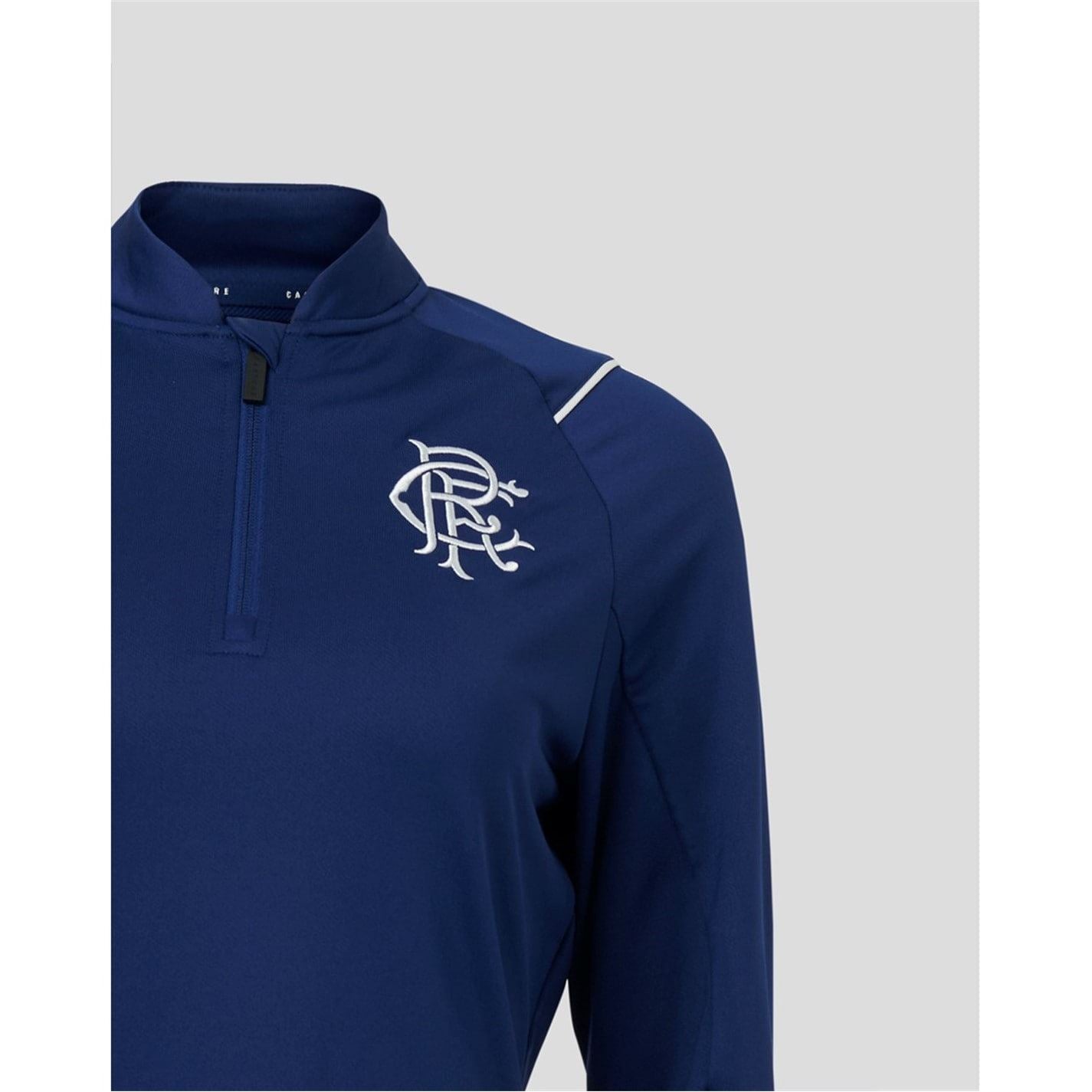 Castore Rangers FC Mock Neck Long Sleeve Sweatshirt