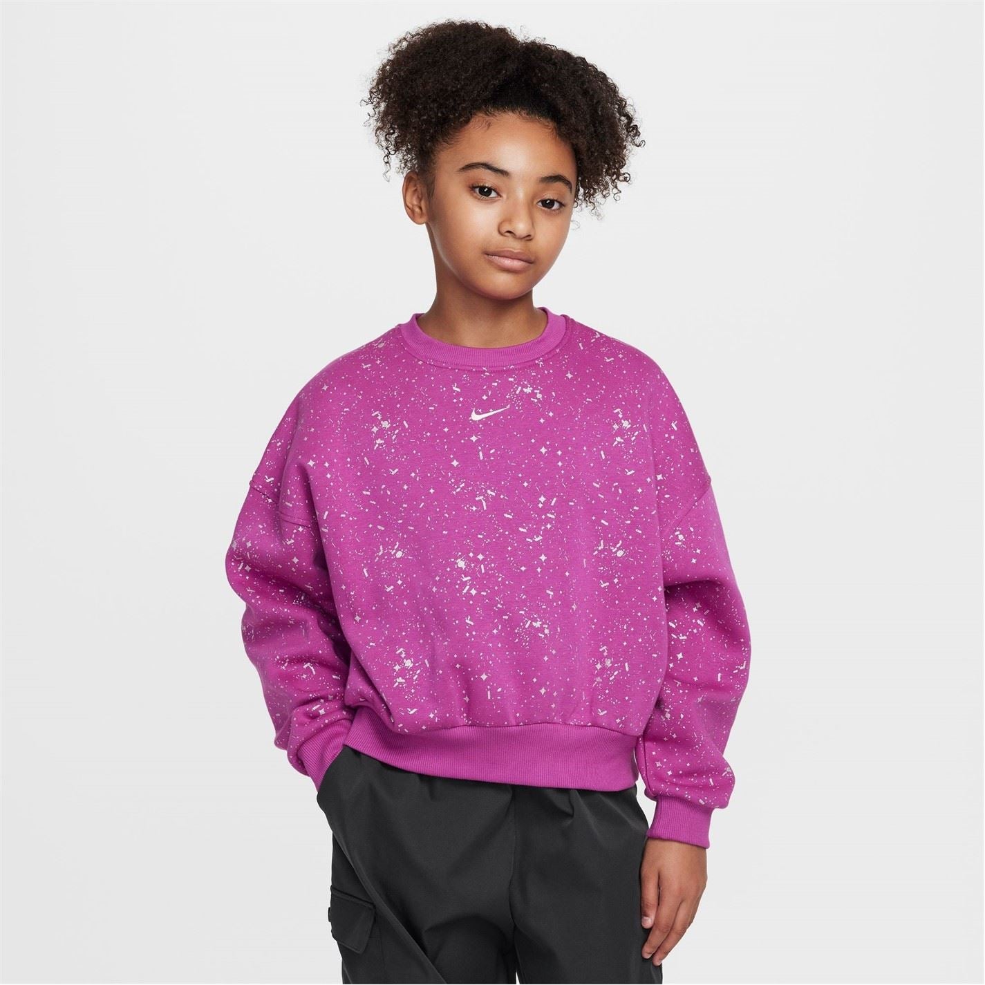 Nike Sportswear Club Fleece Big Kids (girls) Boxy Crew