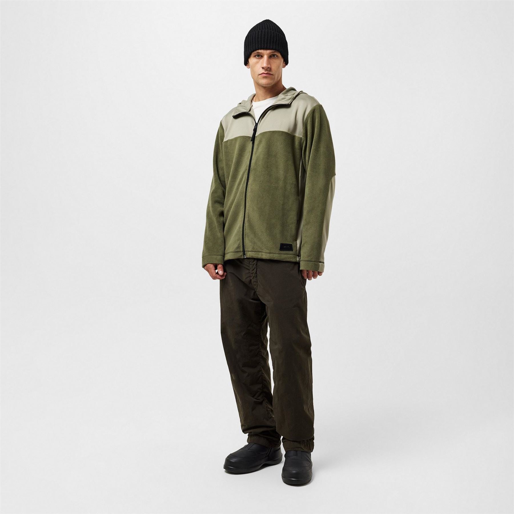 Rains Sintra Hooded Neck Solid Patterned Full Zipper Jacket