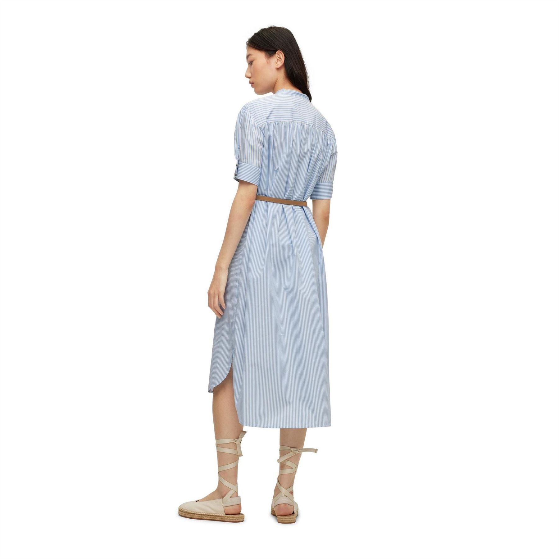 Boss Desseni Collared Neck Midi Dress