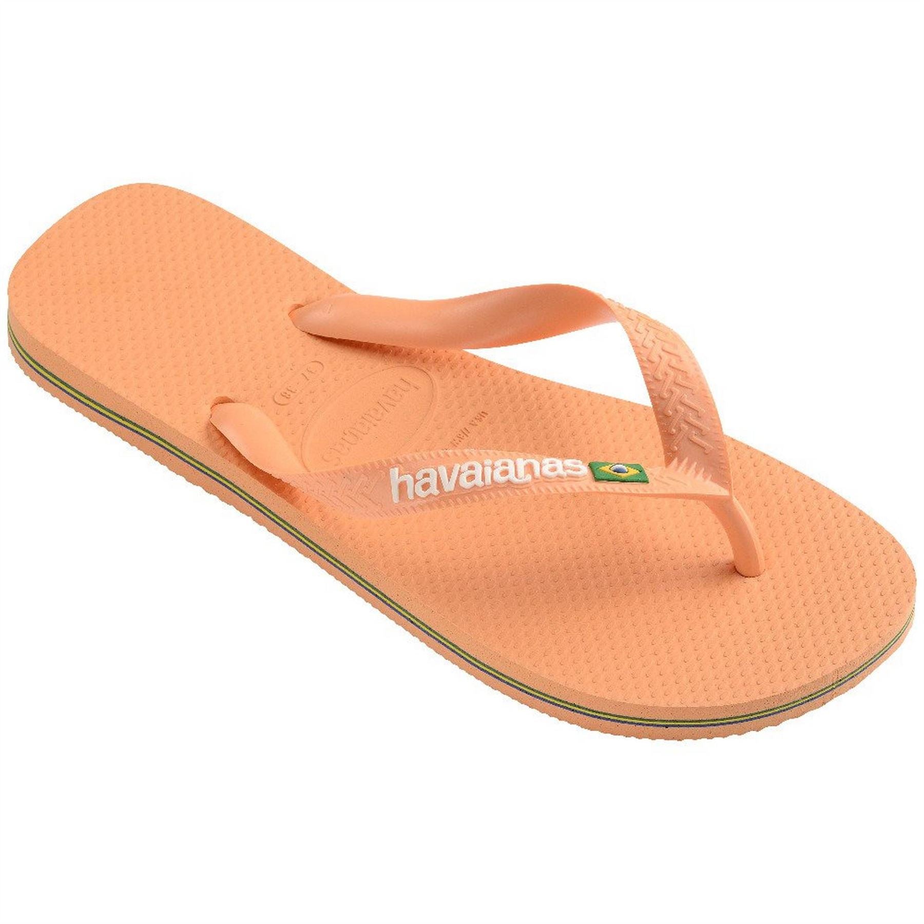 Havaianas Mens Hav. Brasil Logo Ruby Red Ruby Red Flip Flops