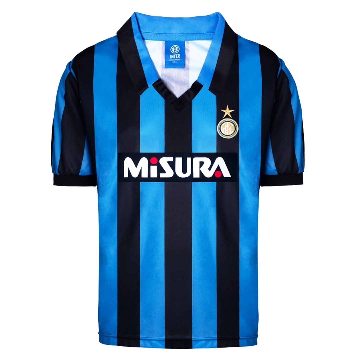 Score Draw Inter Milan Retro Home Shirt 90 Adults