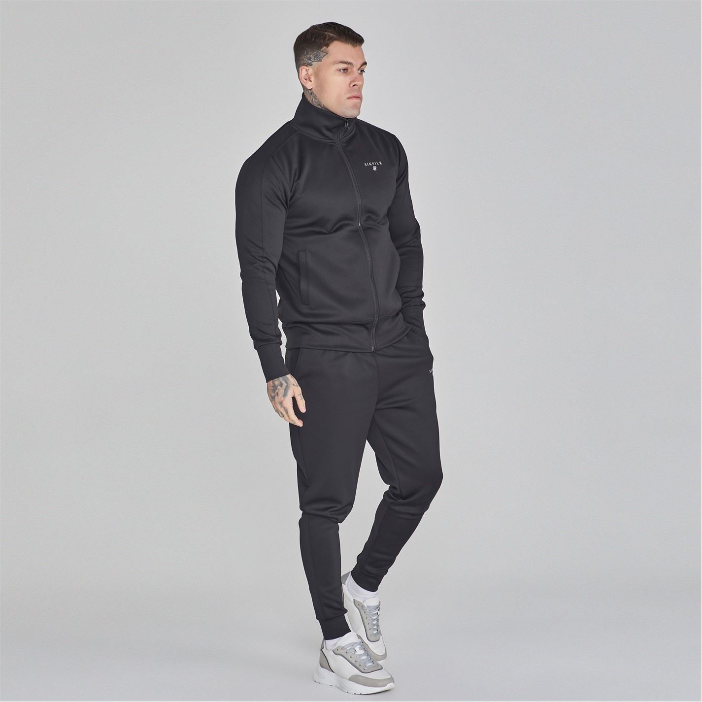 SikSilk Mens Tracksuit Top