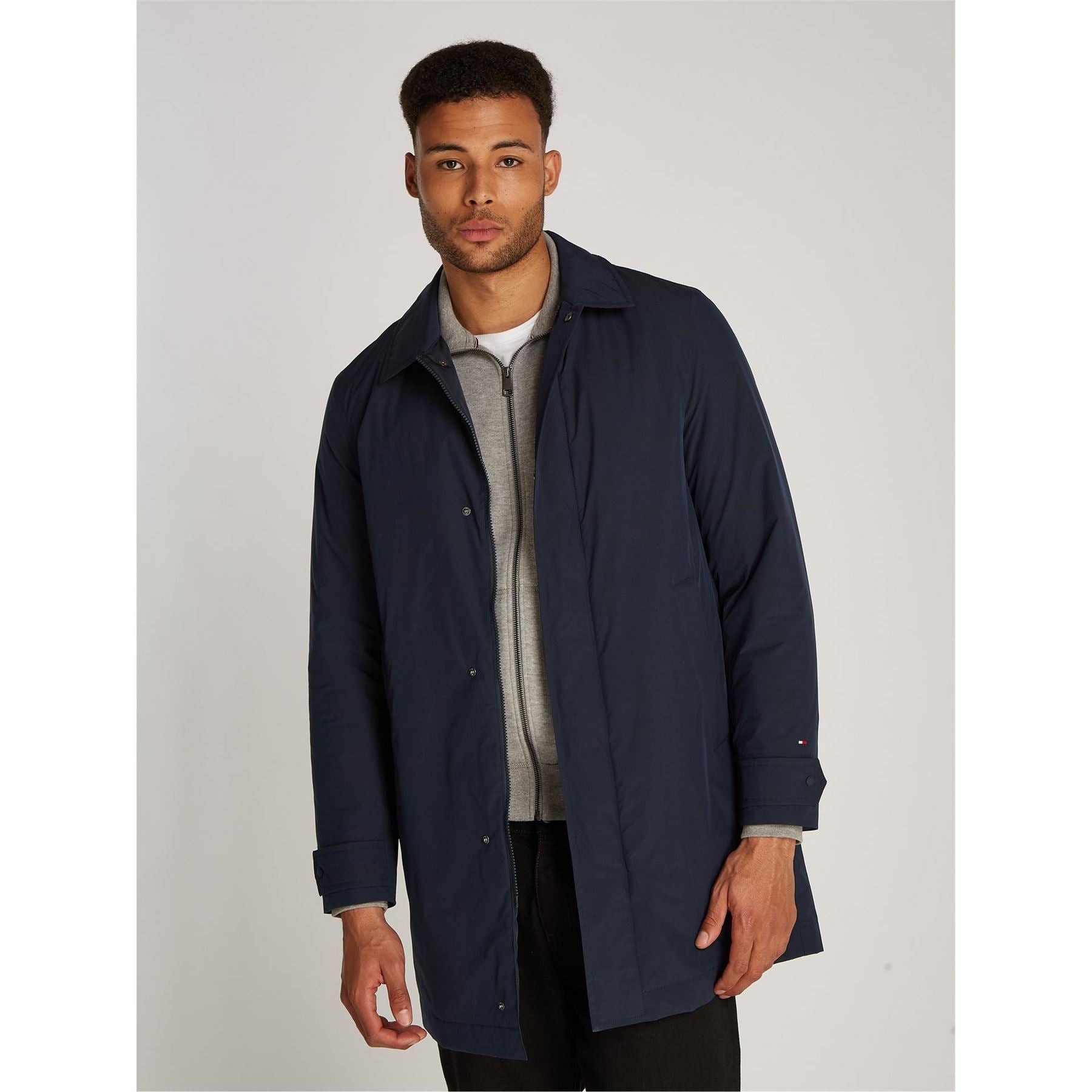 Tommy Hilfiger Packable Water Resistant Lightweight Trench Coat