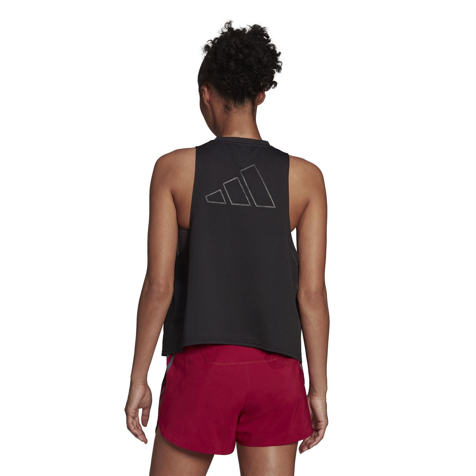 adidas Womens Run Icon 3 Bar Tank Top