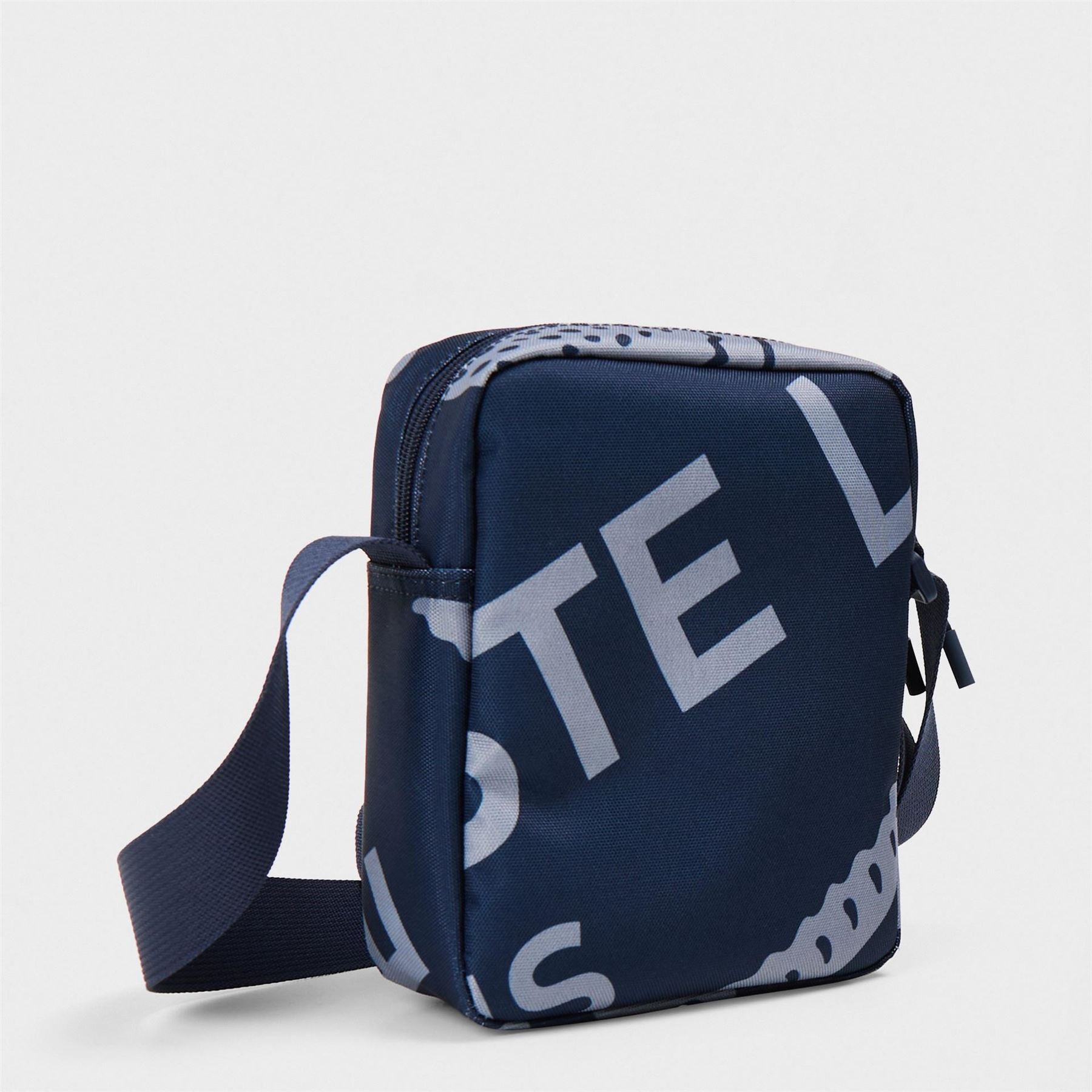 Lacoste Vertical Croc Print Cross Body Bag